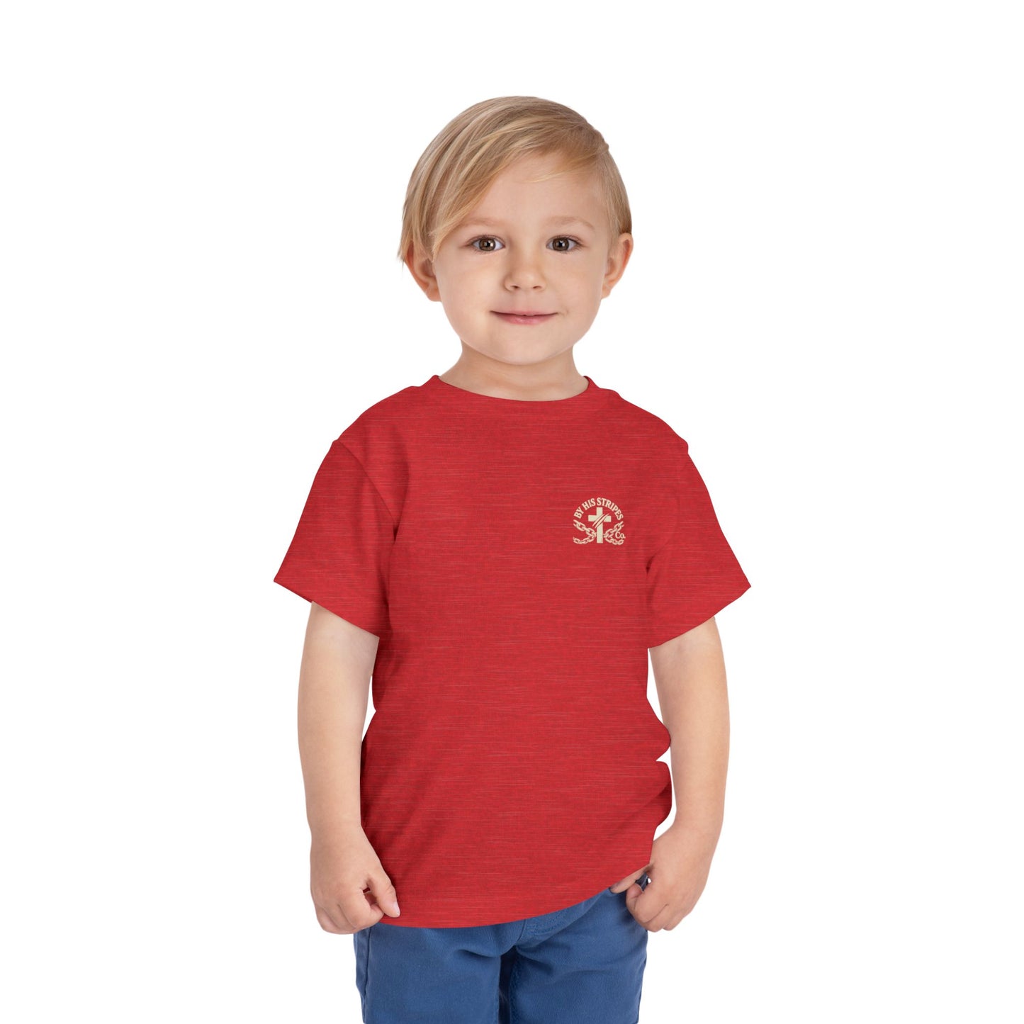 Toddler Tee ✝️ By His Stripes – You Are Healed Tee (Isaiah 53:5) Religious