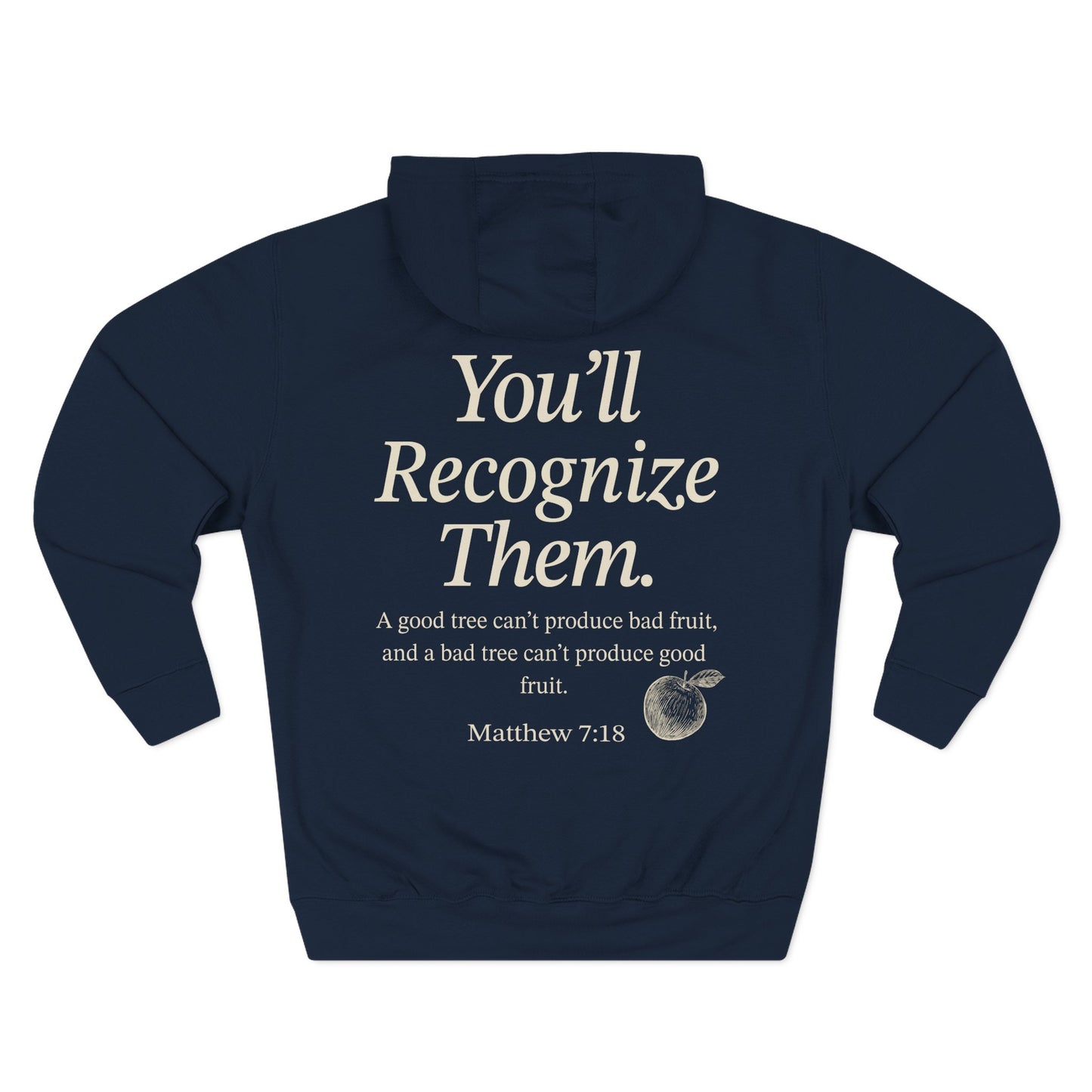 Adult hoodie | π€ By Their Fruits β Matthew 7:18