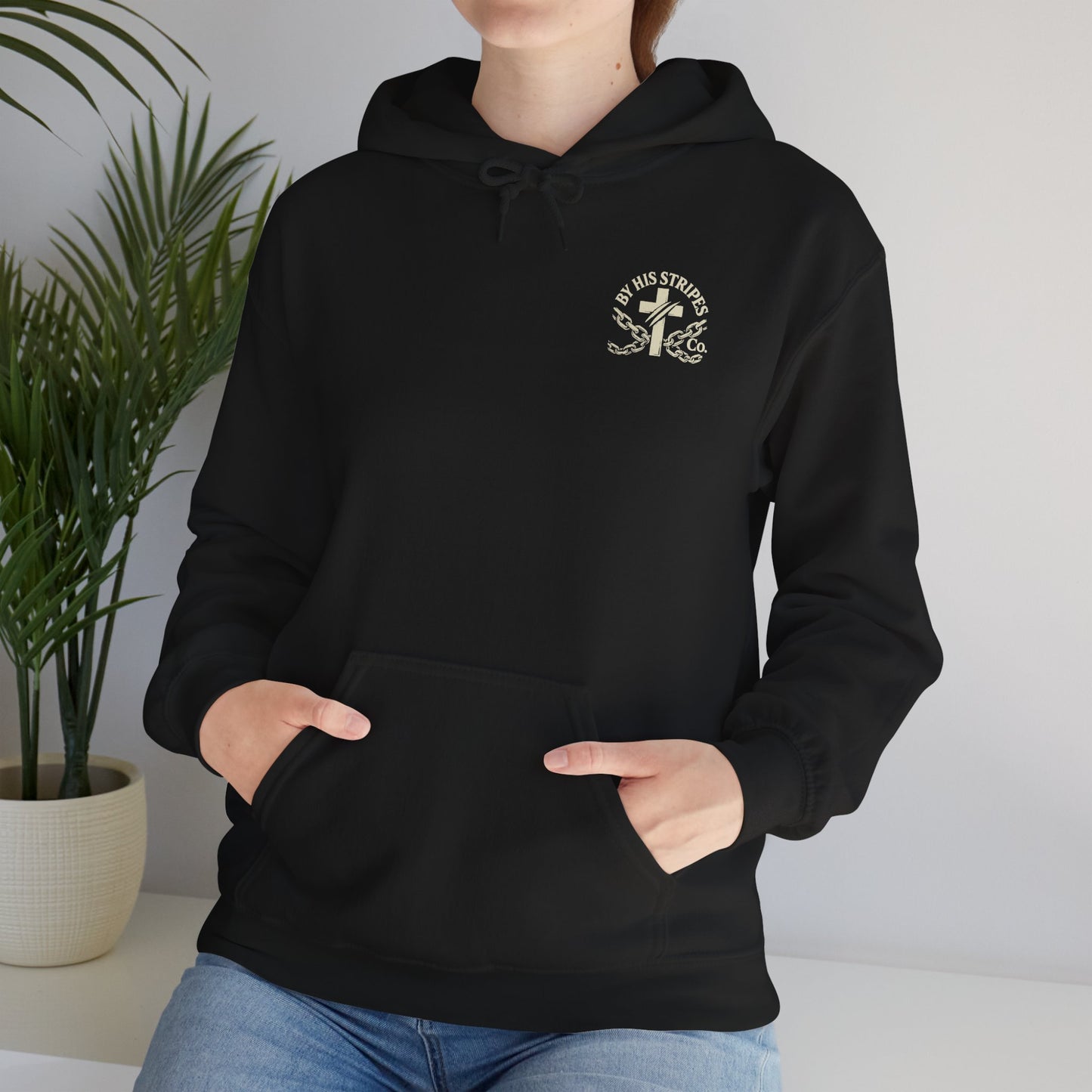 Adult Hoodie | By His Stripes – You Are Healed Hooded Sweatshirt (Isaiah 53:5)