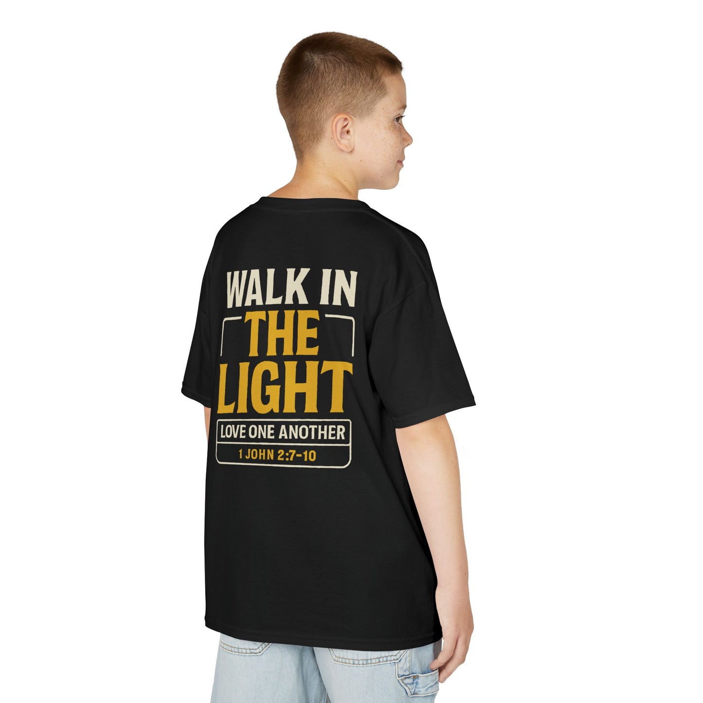 Youth Tee | WALK IN THE LIGHT – 1 John 2:7-10