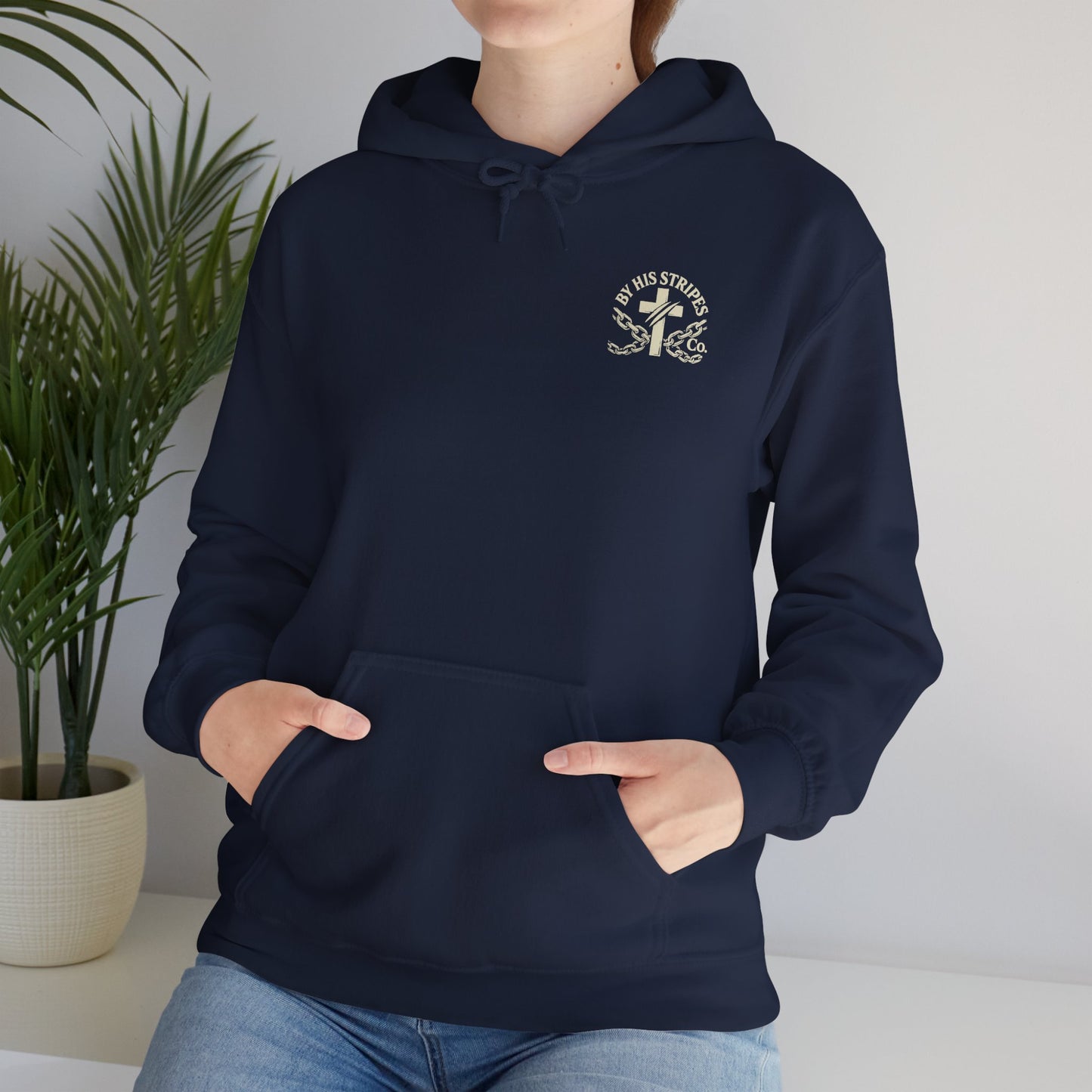 Adult Hoodie | By His Stripes – You Are Healed Hooded Sweatshirt (Isaiah 53:5)