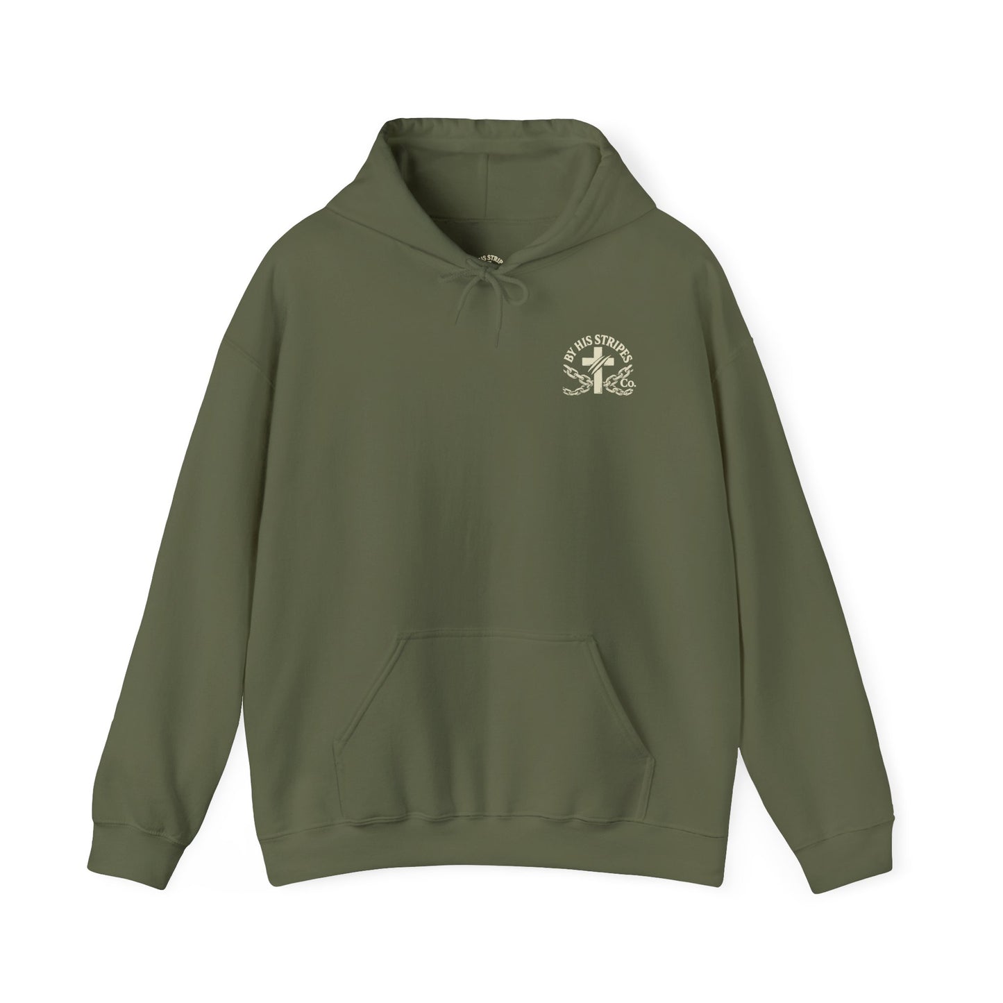Adult Hoodie | By His Stripes – You Are Healed Hooded Sweatshirt (Isaiah 53:5)