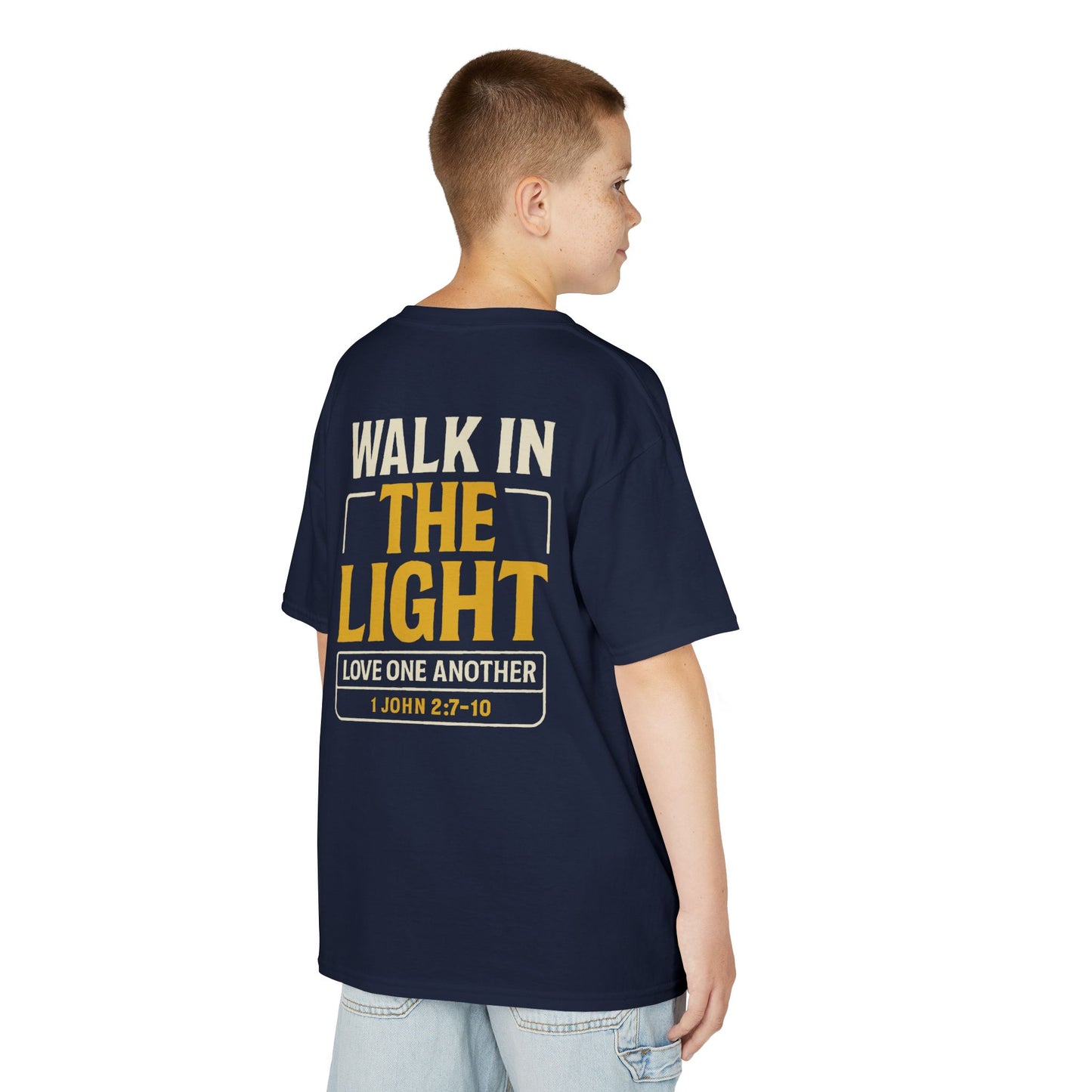 Youth Tee | WALK IN THE LIGHT – 1 John 2:7-10