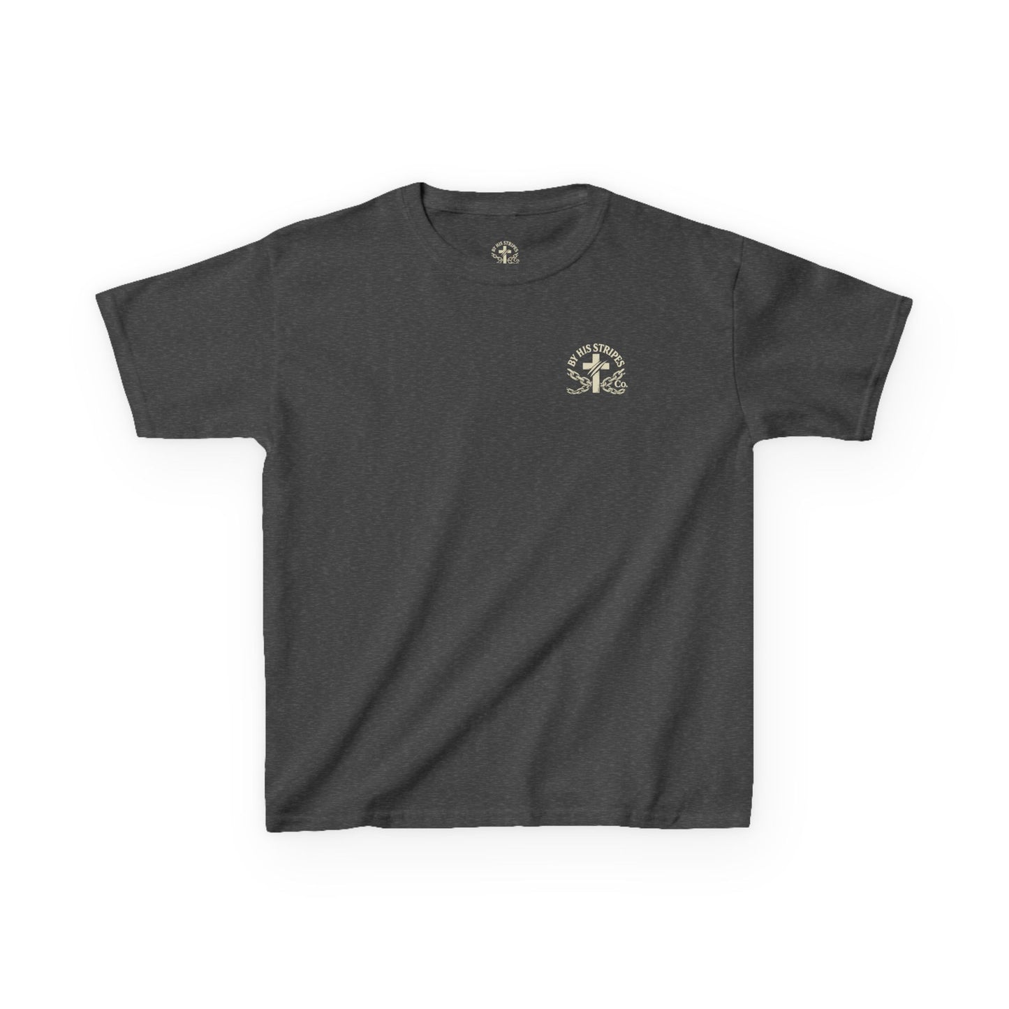 Youth Tee | By His stripes, we are healed.” — Isaiah 53:5