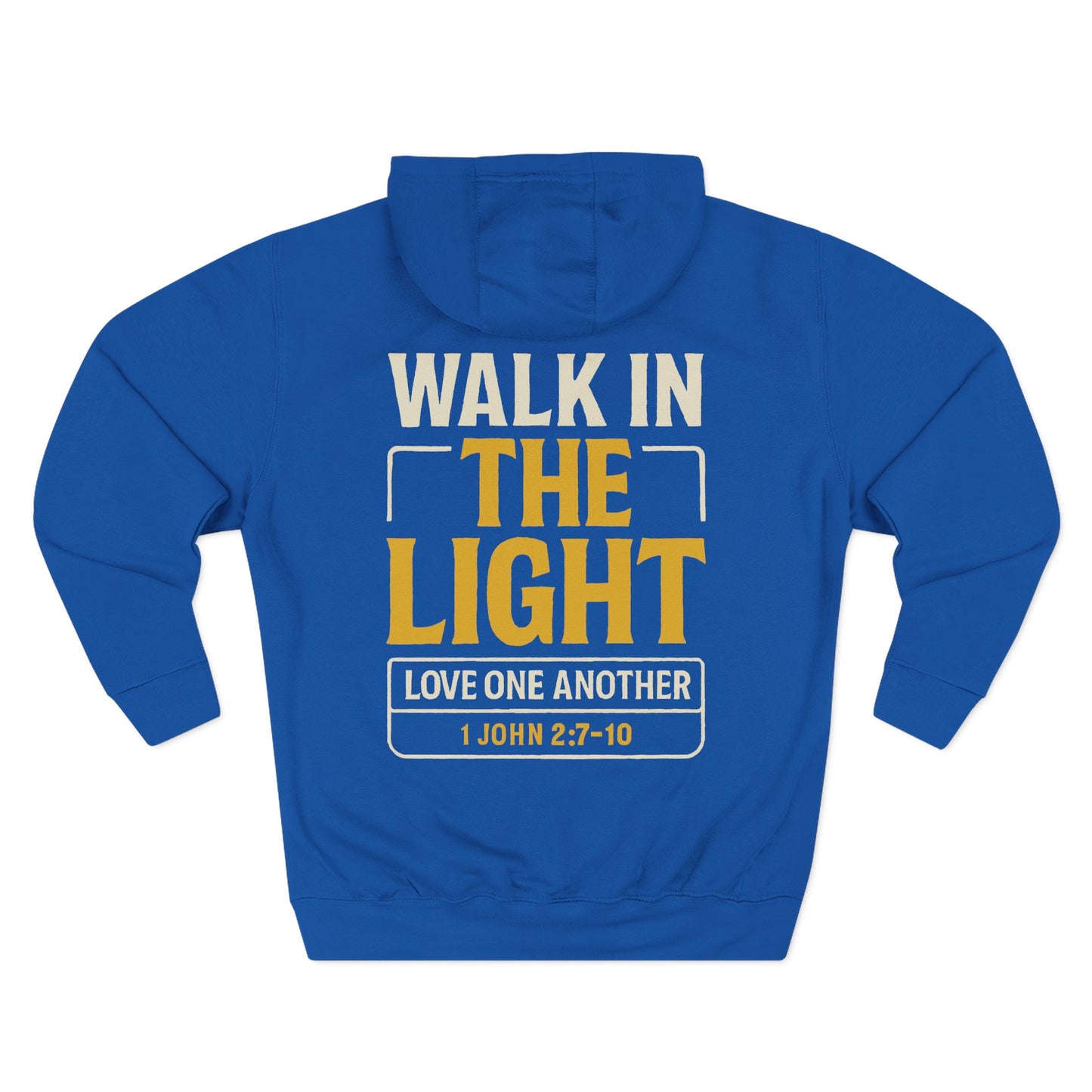 Adult hoodie | ποΈ Walk In the Light Hoodie Verse: 1 John 2:7β10