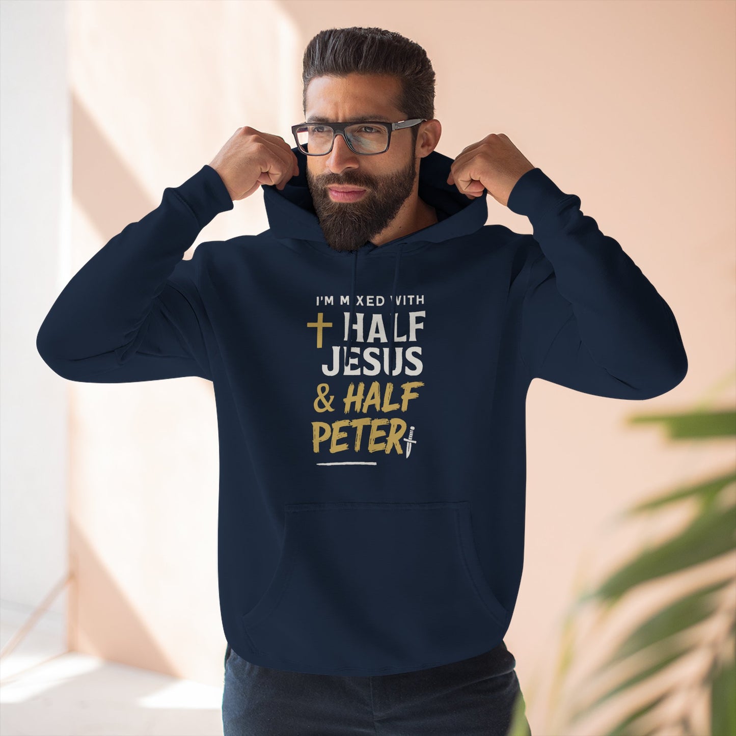 Adult hoodie | π€ The Tension and Transformation between Jesus, The Savior, and Peter, the disciple.