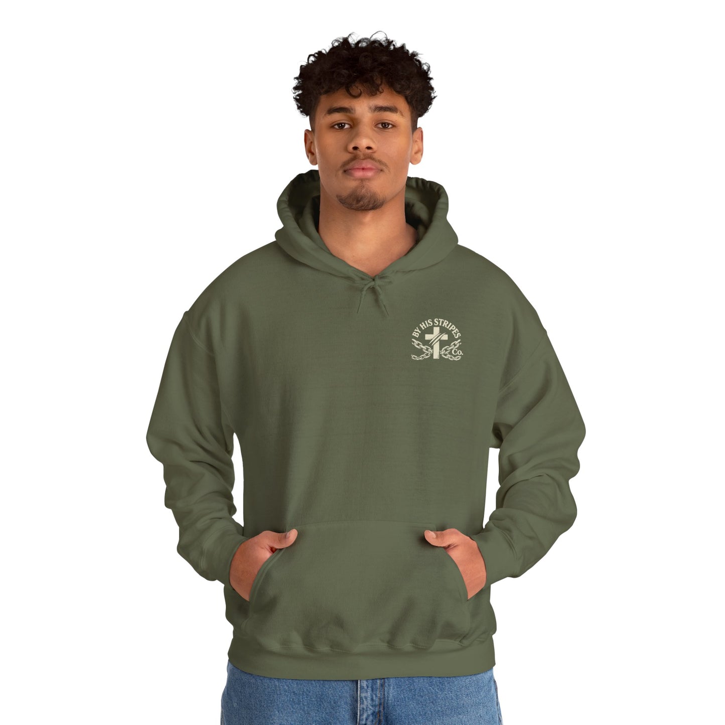 Adult Hoodie | By His Stripes – You Are Healed Hooded Sweatshirt (Isaiah 53:5)