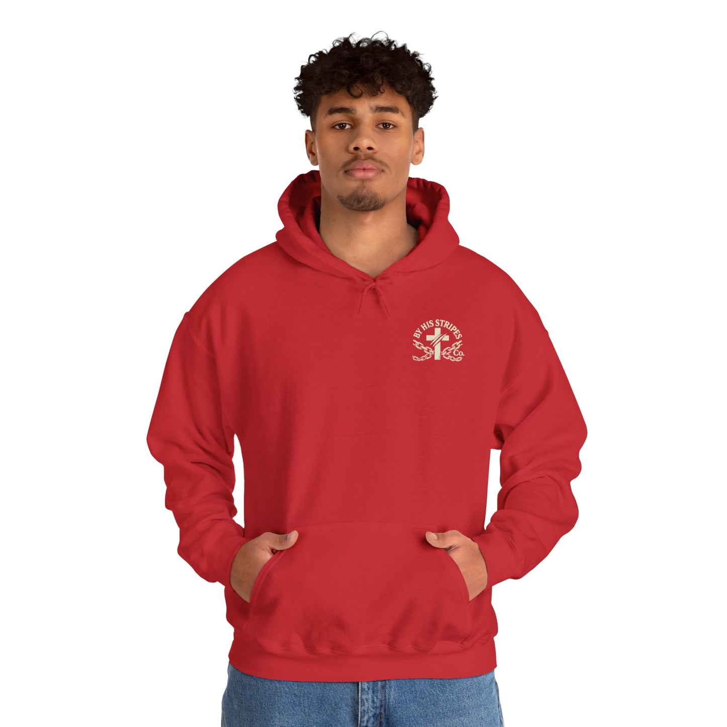 Adult Hoodie | By His Stripes – You Are Healed Hooded Sweatshirt (Isaiah 53:5)