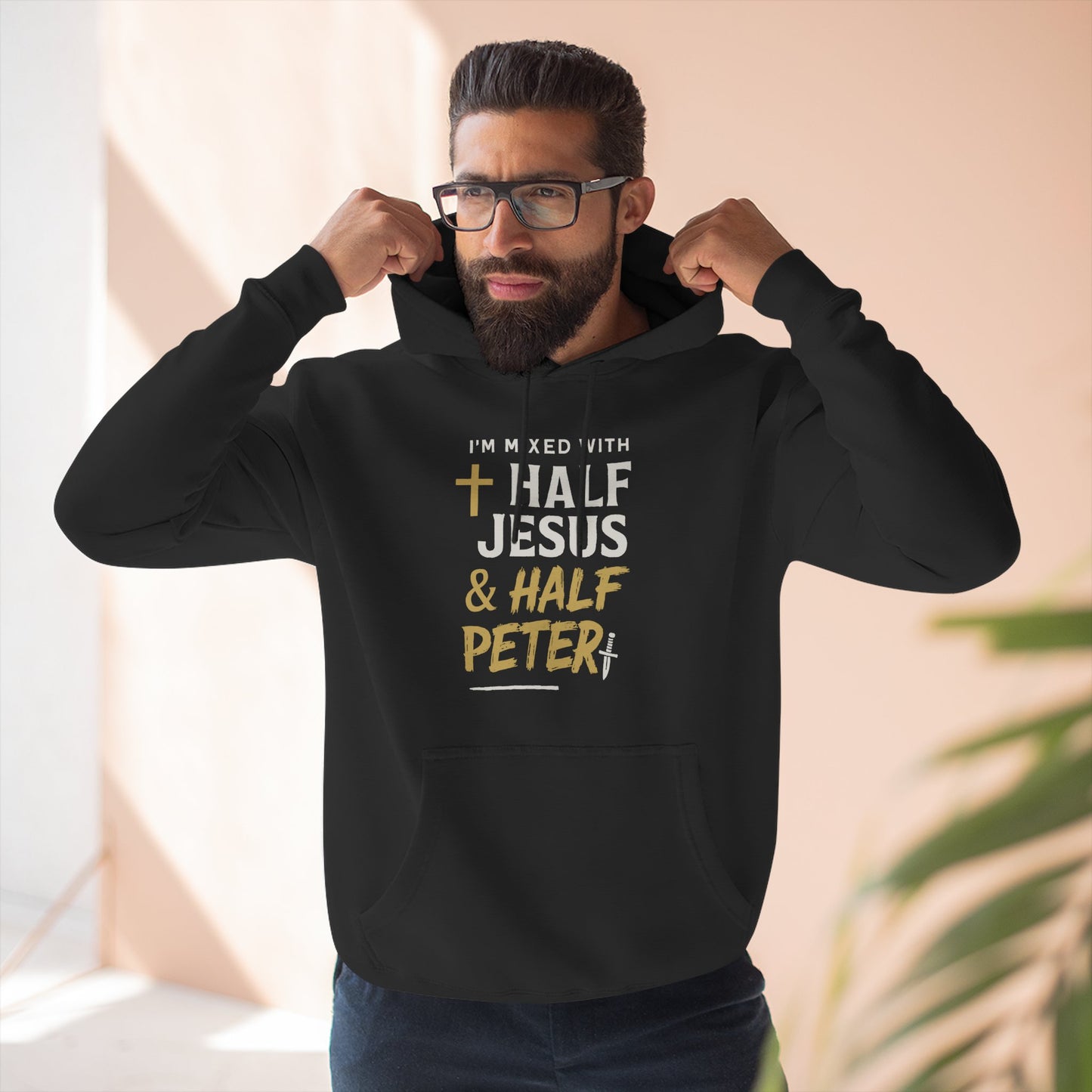 Adult hoodie | π€ The Tension and Transformation between Jesus, The Savior, and Peter, the disciple.