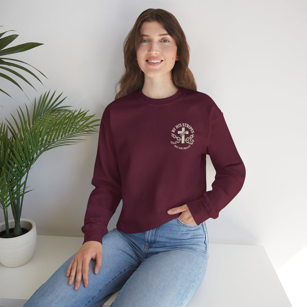 Obey God Not Men Sweatshirt — Christian Faith Crewneck with Acts 5:29 Scripture Design