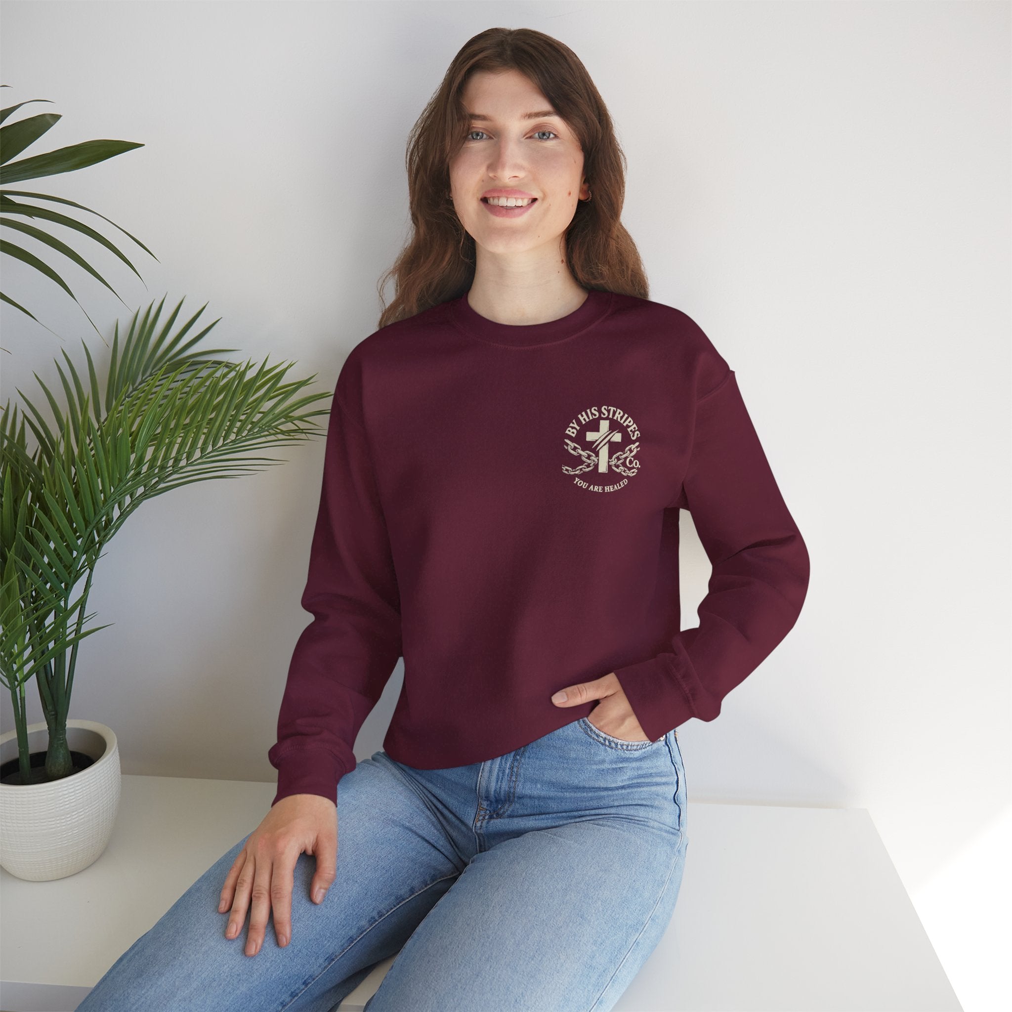 Obey God Not Men Sweatshirt — Christian Faith Crewneck with Acts 5:29 Scripture Design