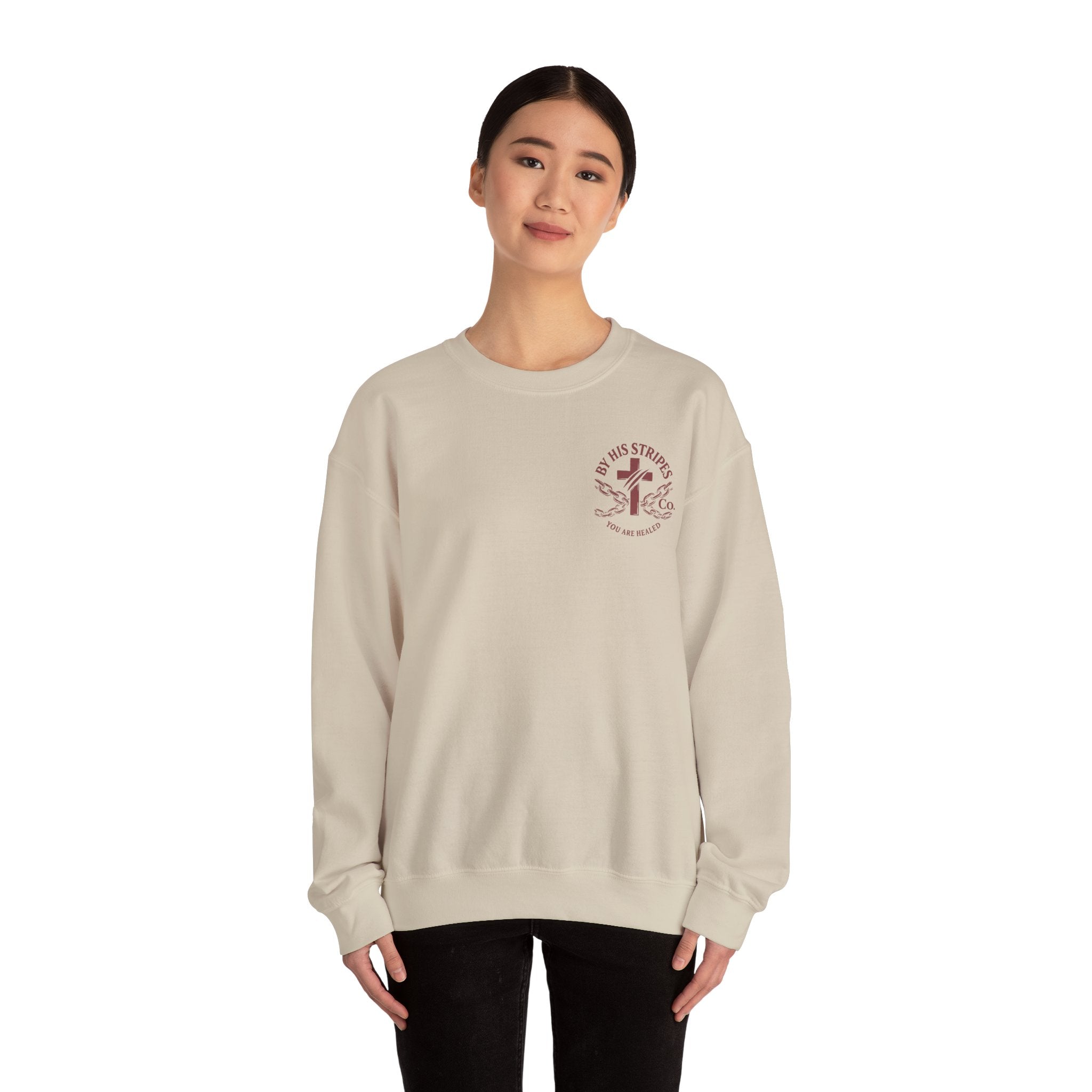 Obey God Not Men Sweatshirt — Christian Faith Crewneck with Acts 5:29 Scripture Design