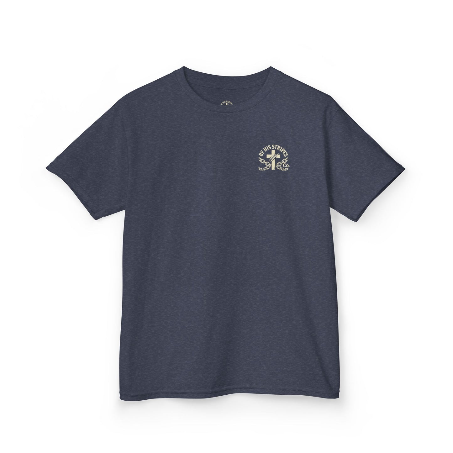 Youth Tee | By His stripes, we are healed.” — Isaiah 53:5