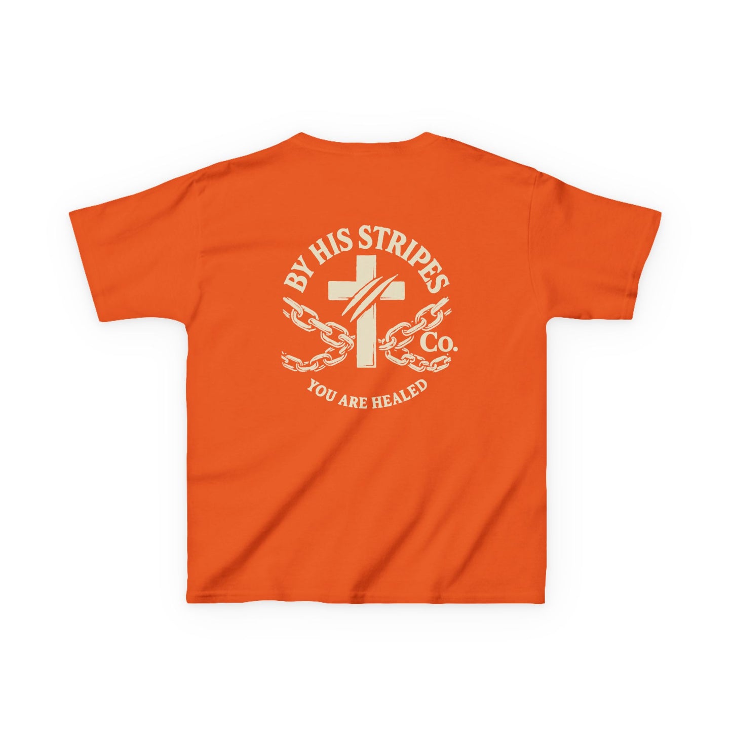 Youth Tee | By His stripes, we are healed.” — Isaiah 53:5