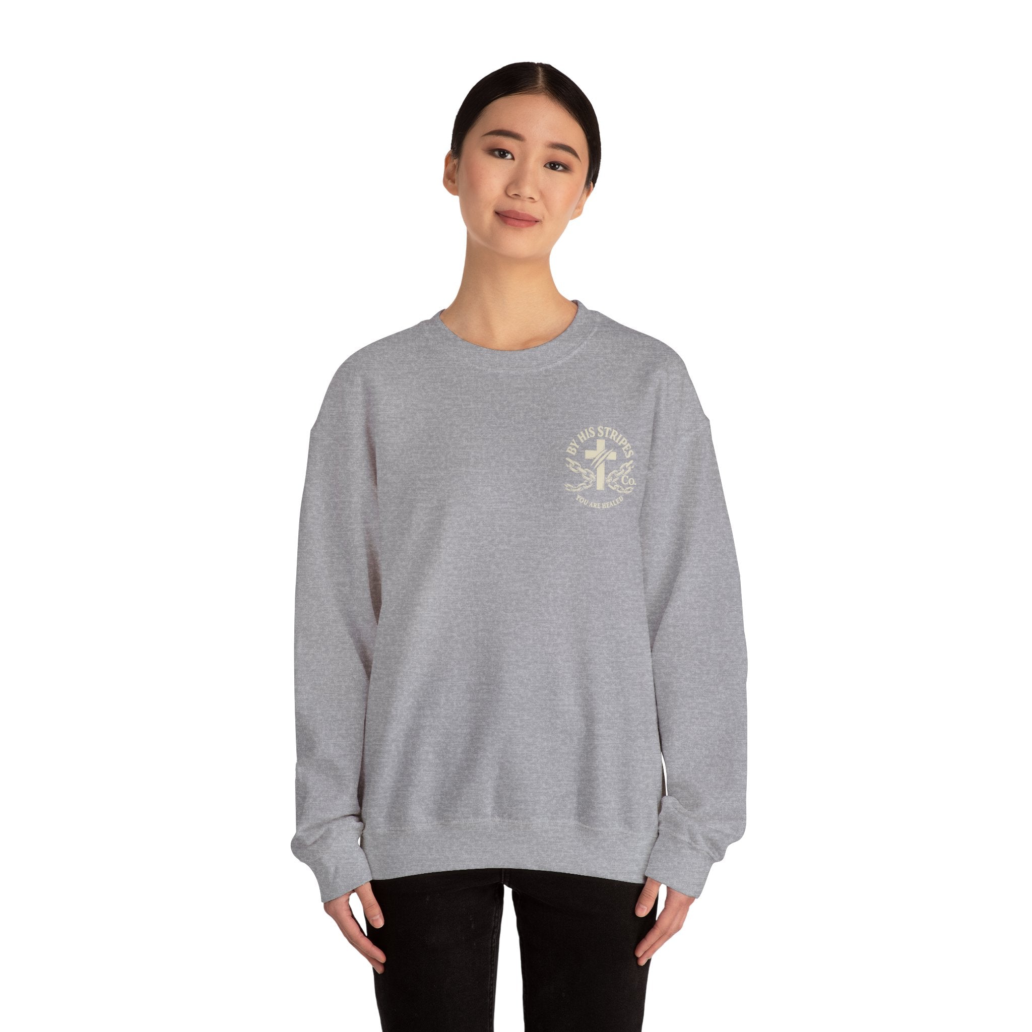 Walk in the Light Sweatshirt — Christian Faith Crewneck (1 John 2:7-10)