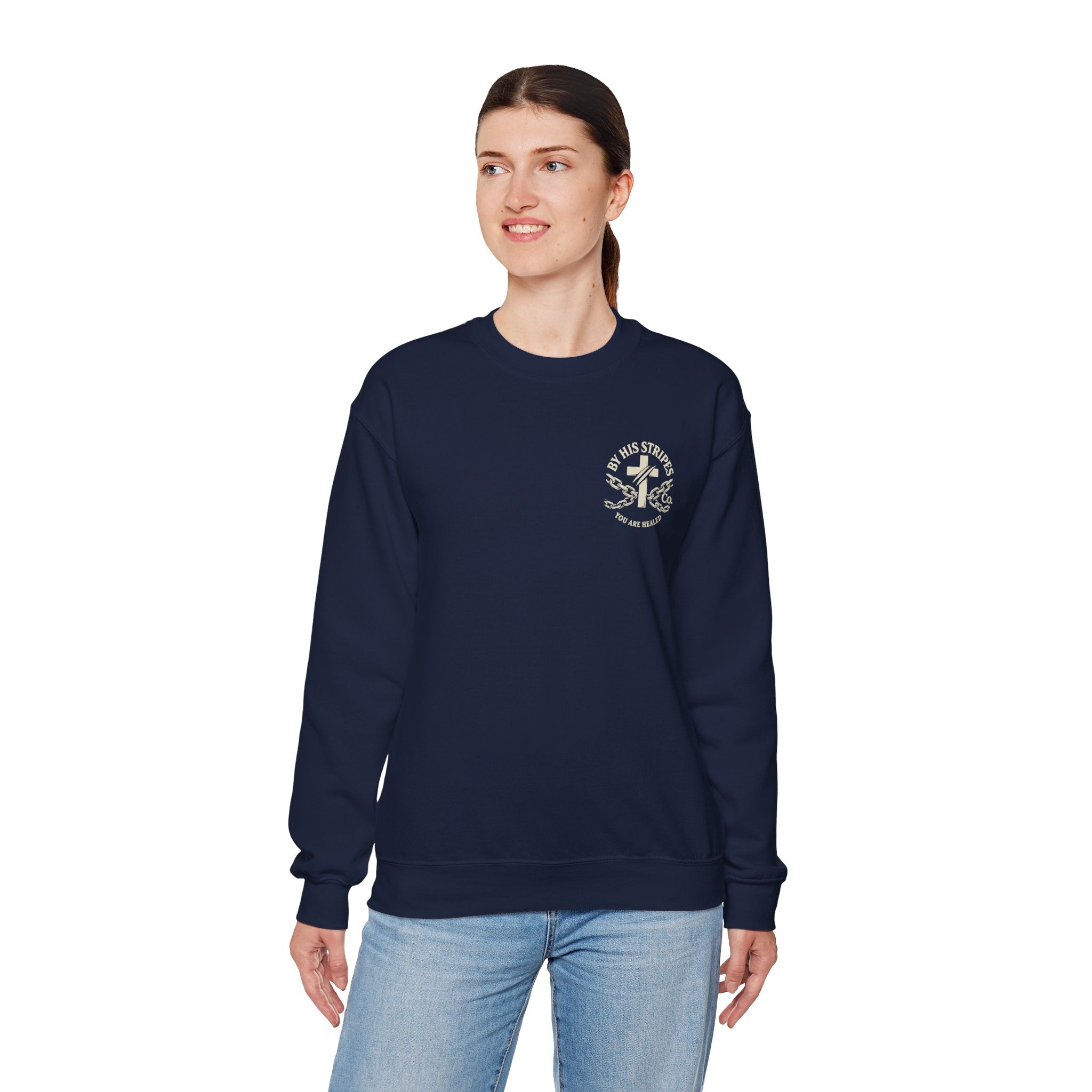 Obey God Not Men Sweatshirt — Christian Faith Crewneck with Acts 5:29 Scripture Design