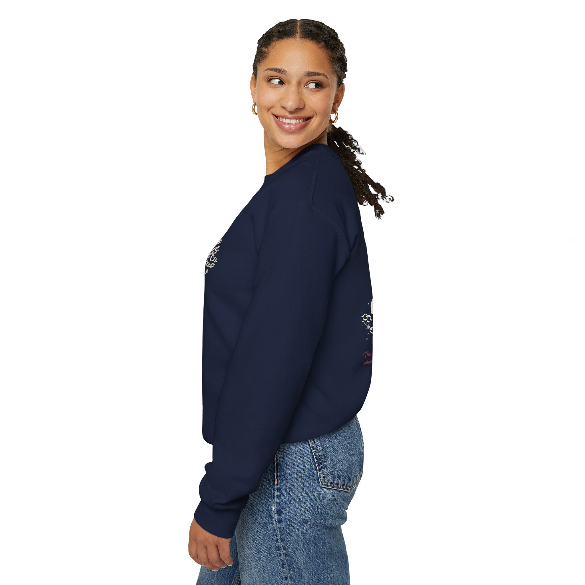 Obey God Not Men Sweatshirt — Christian Faith Crewneck with Acts 5:29 Scripture Design