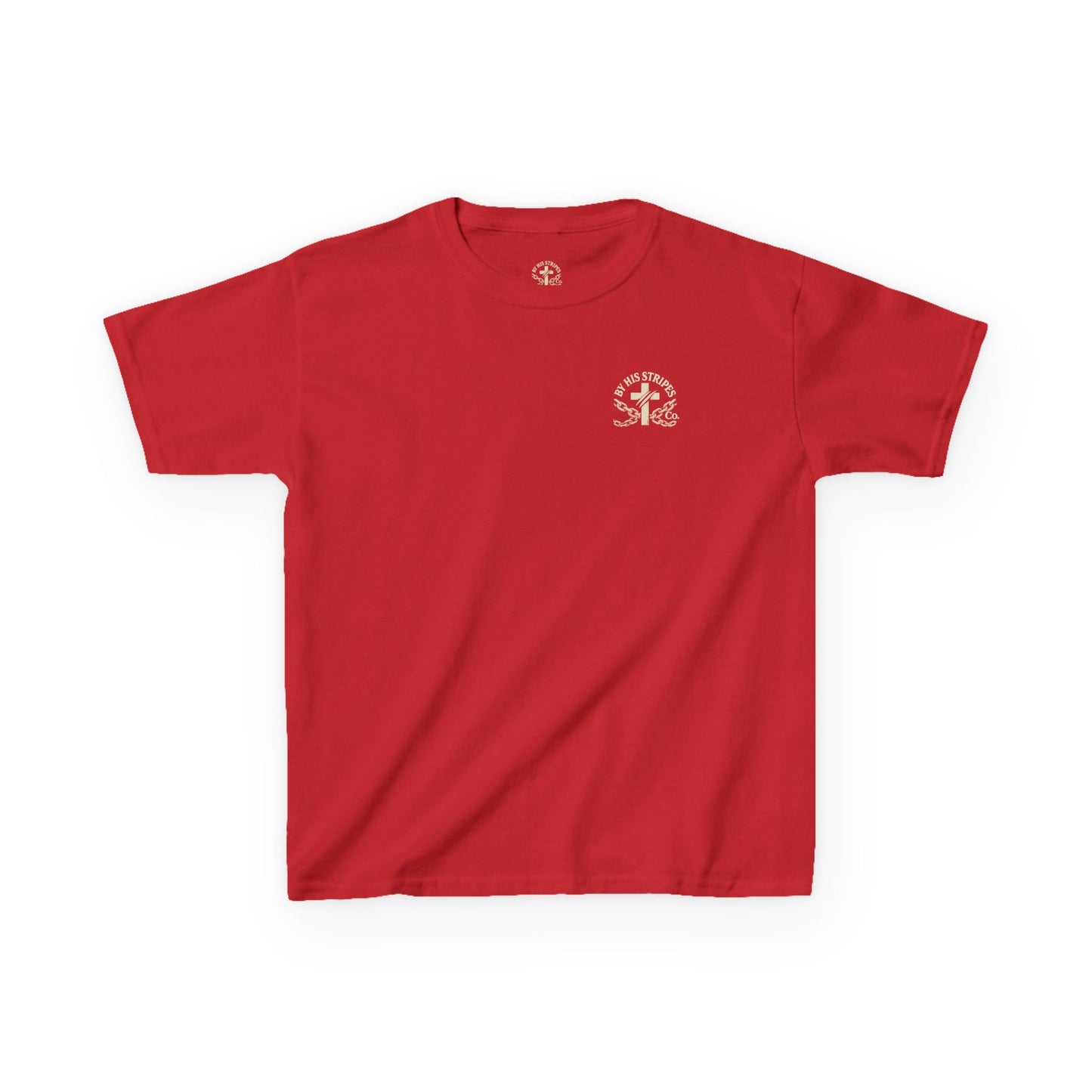 Youth Tee | By His stripes, we are healed.” — Isaiah 53:5