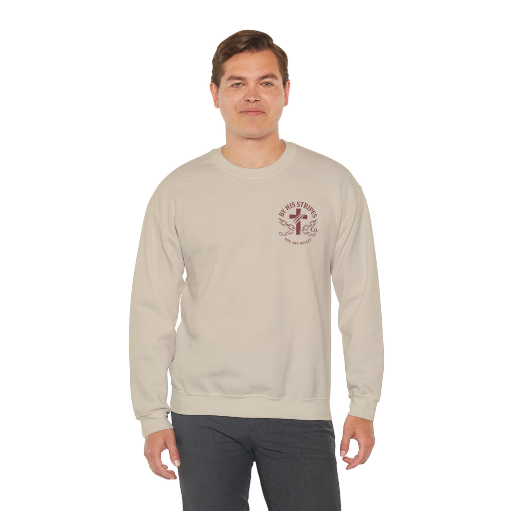 Obey God Not Men Sweatshirt — Christian Faith Crewneck with Acts 5:29 Scripture Design