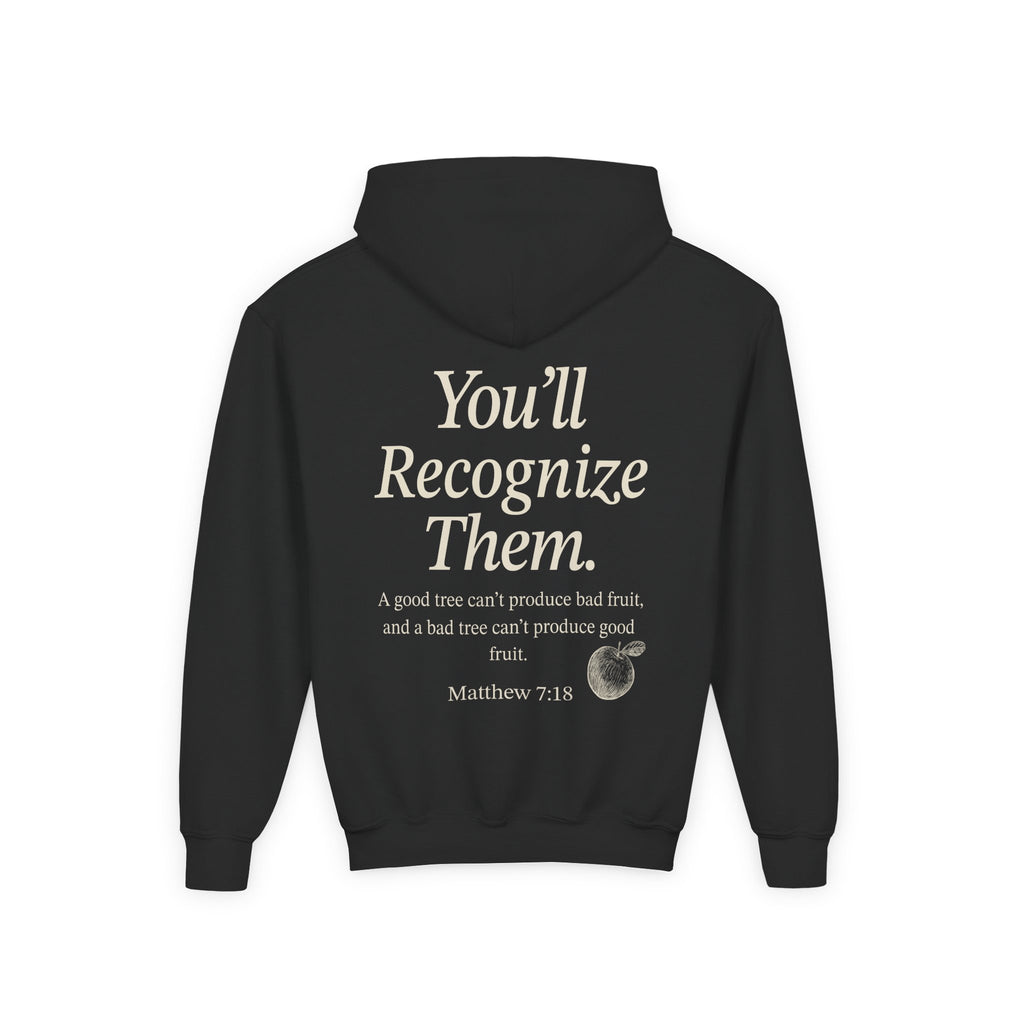 Youth Hoodie – "By Their Fruit" Matthew 7:16-20