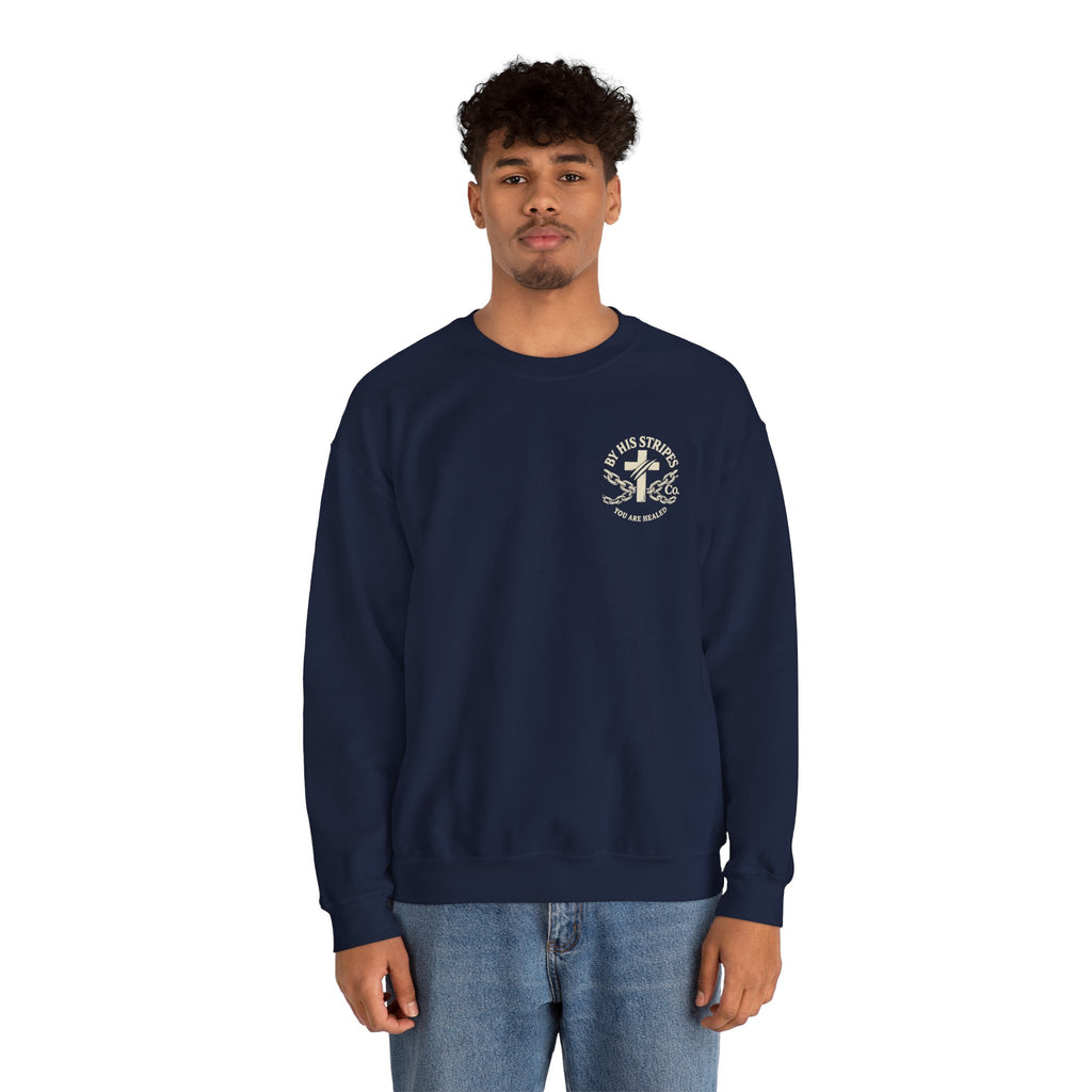 Obey God Not Men Sweatshirt — Christian Faith Crewneck with Acts 5:29 Scripture Design