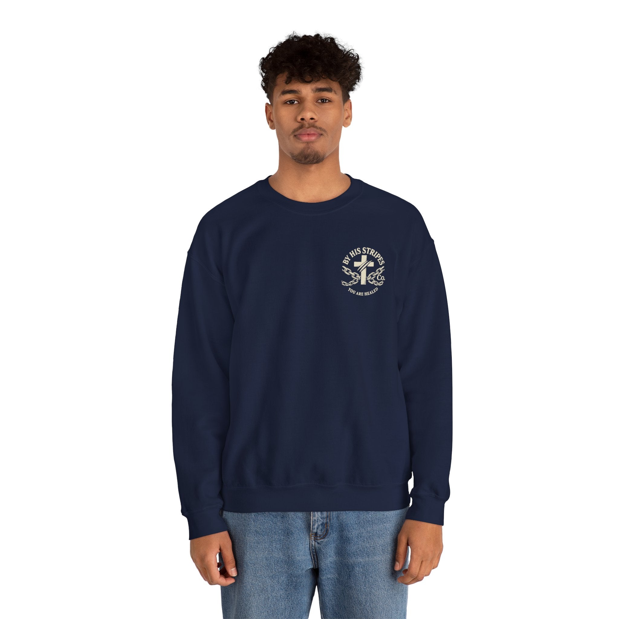 Obey God Not Men Sweatshirt — Christian Faith Crewneck with Acts 5:29 Scripture Design