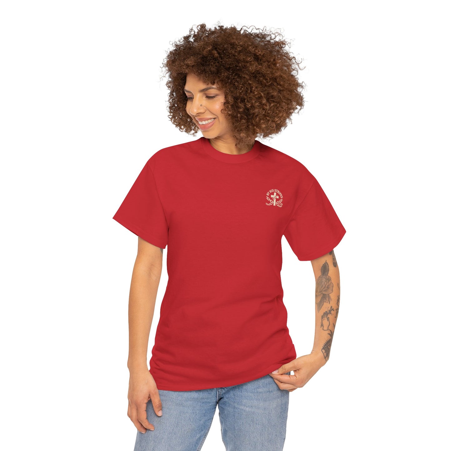 Adult Tee | By His Stripes – You Are Healed Tee (Isaiah 53:5)