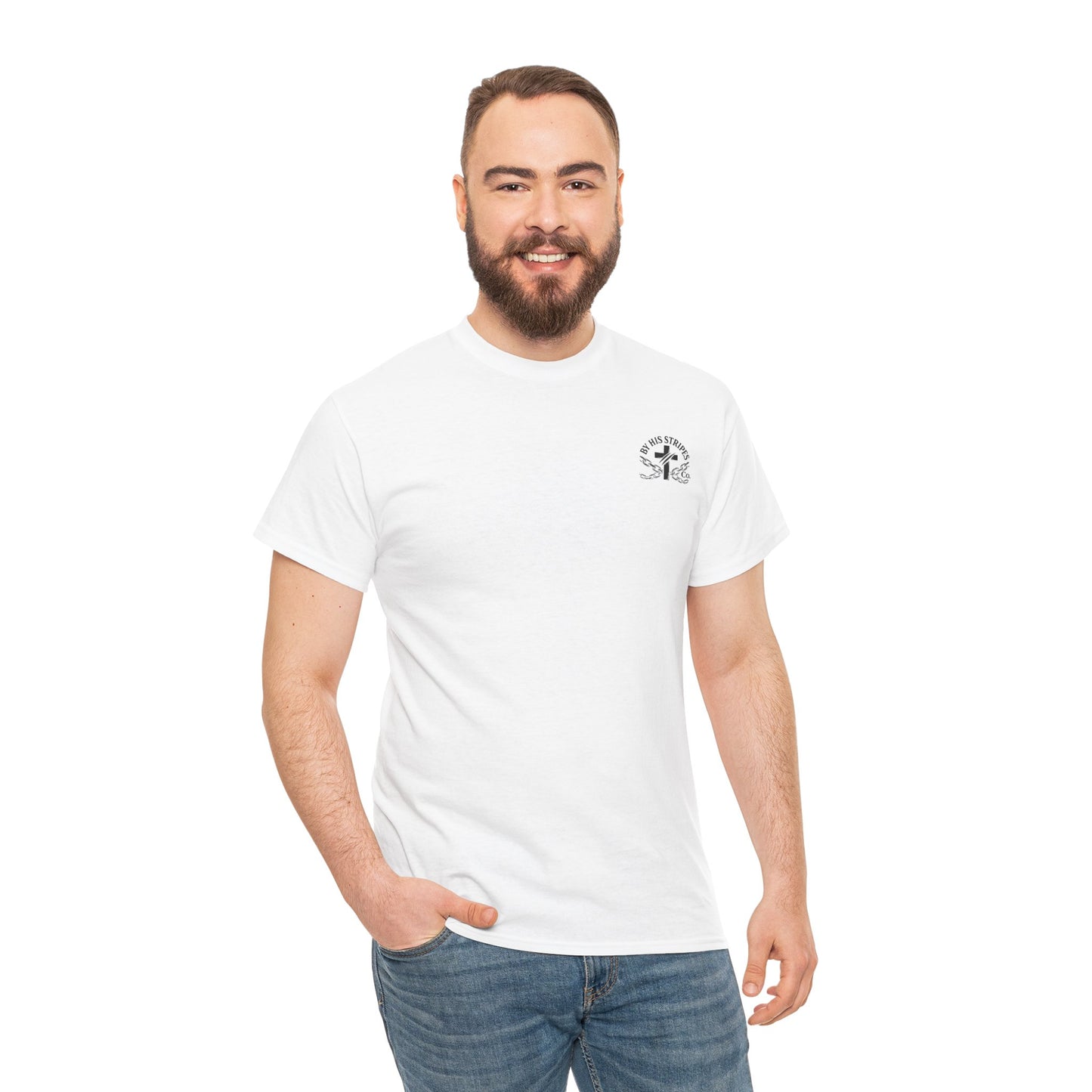 Adult Tee | By His Stripes – You Are Healed Tee (Isaiah 53:5)