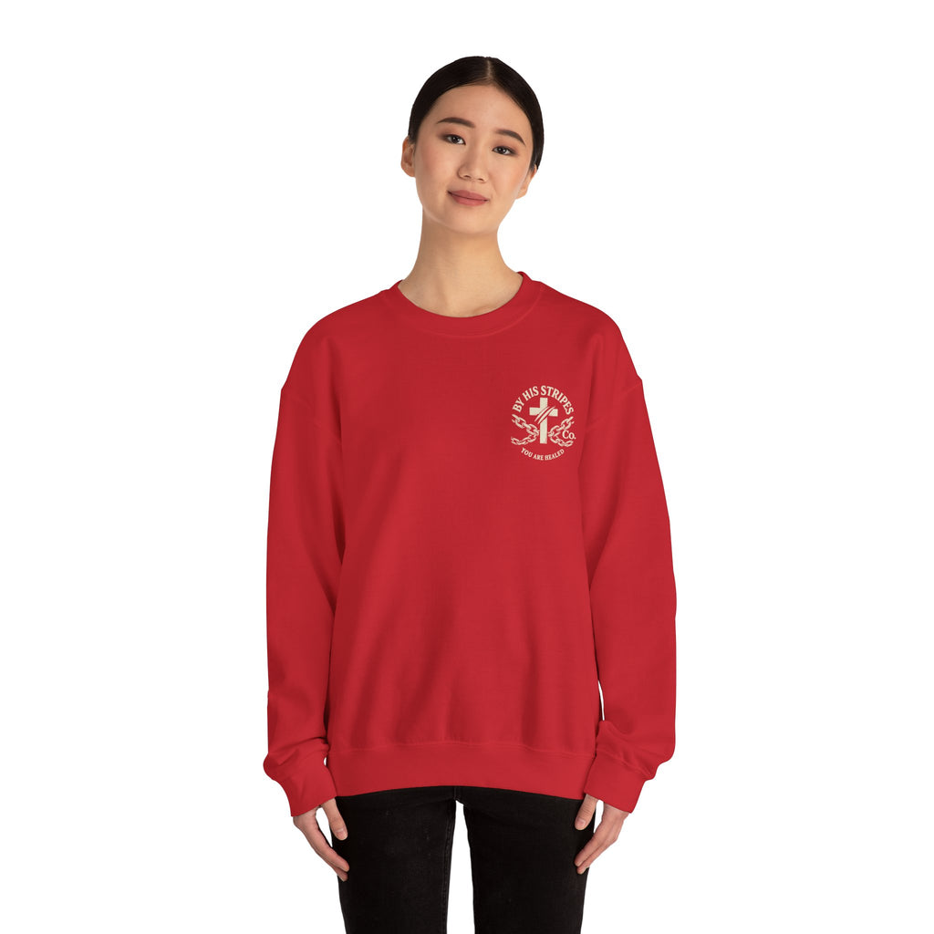 Walk in the Light Sweatshirt — Christian Faith Crewneck (1 John 2:7-10)