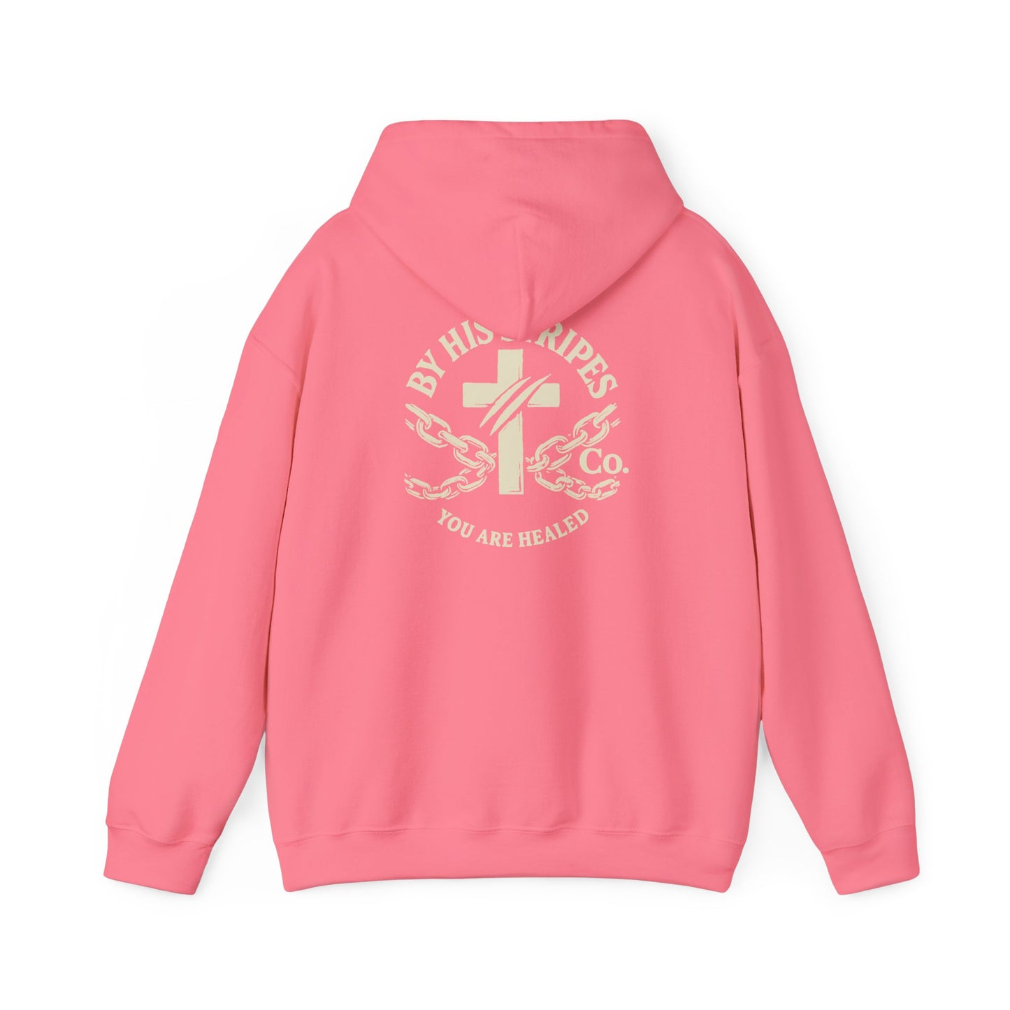Adult Hoodie | By His Stripes – You Are Healed Hooded Sweatshirt (Isaiah 53:5)