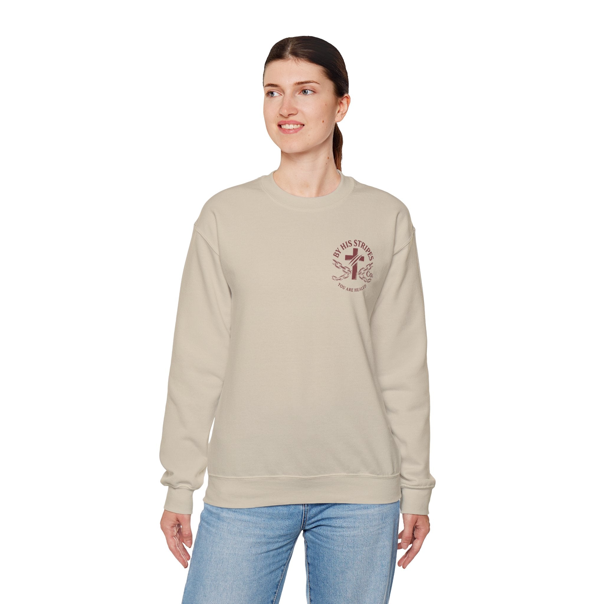 Obey God Not Men Sweatshirt — Christian Faith Crewneck with Acts 5:29 Scripture Design