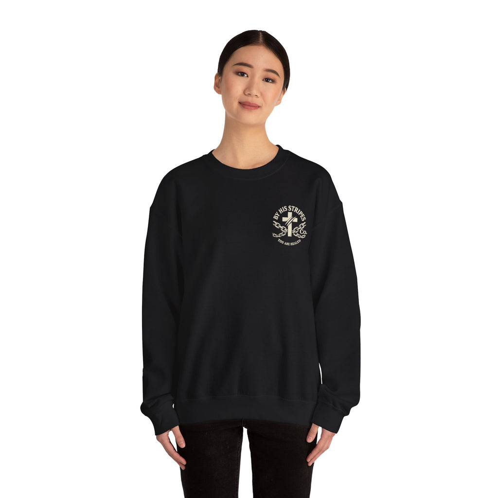 Walk in the Light Sweatshirt — Christian Faith Crewneck (1 John 2:7-10)