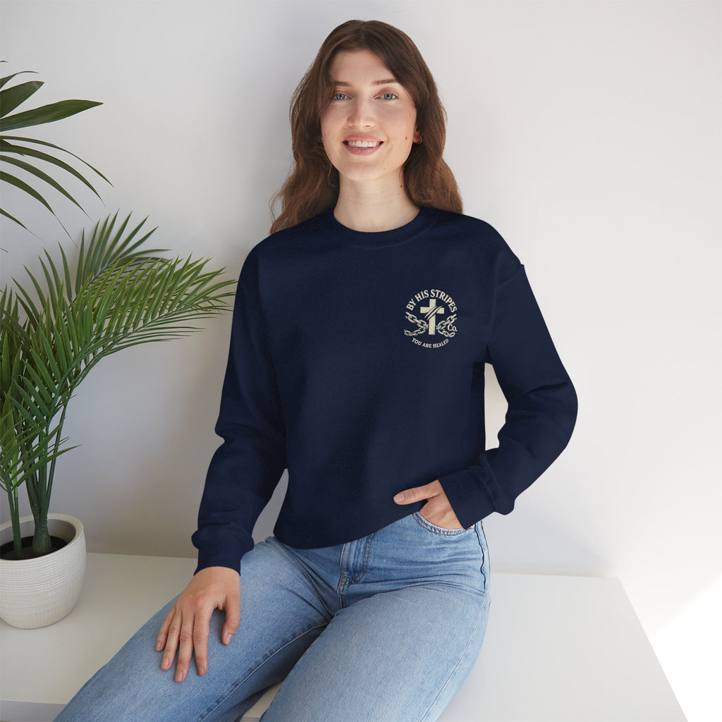 Obey God Not Men Sweatshirt — Christian Faith Crewneck with Acts 5:29 Scripture Design