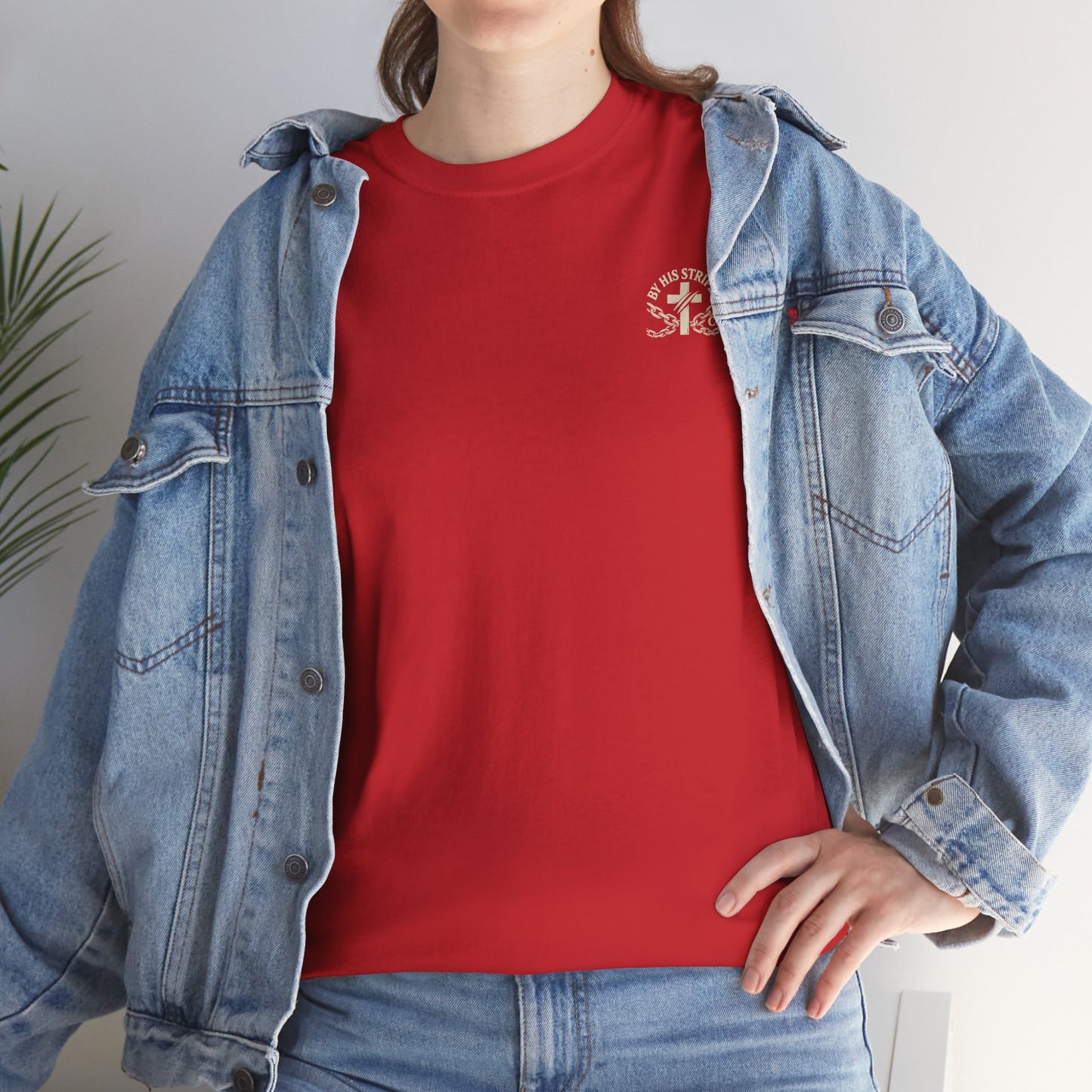 Adult Tee | By His Stripes – You Are Healed Tee (Isaiah 53:5)