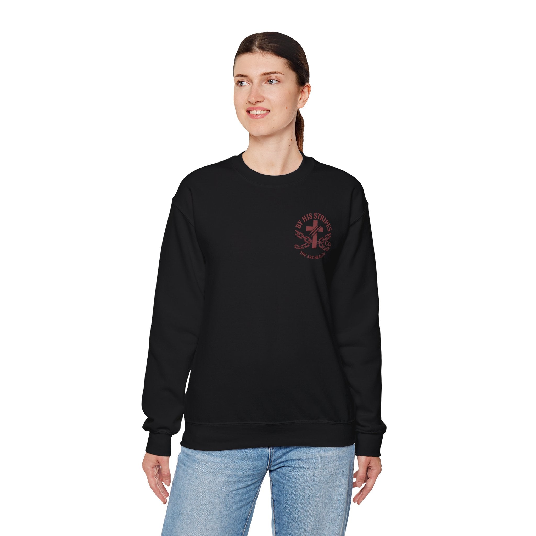 Obey God Not Men Sweatshirt — Christian Faith Crewneck with Acts 5:29 Scripture Design