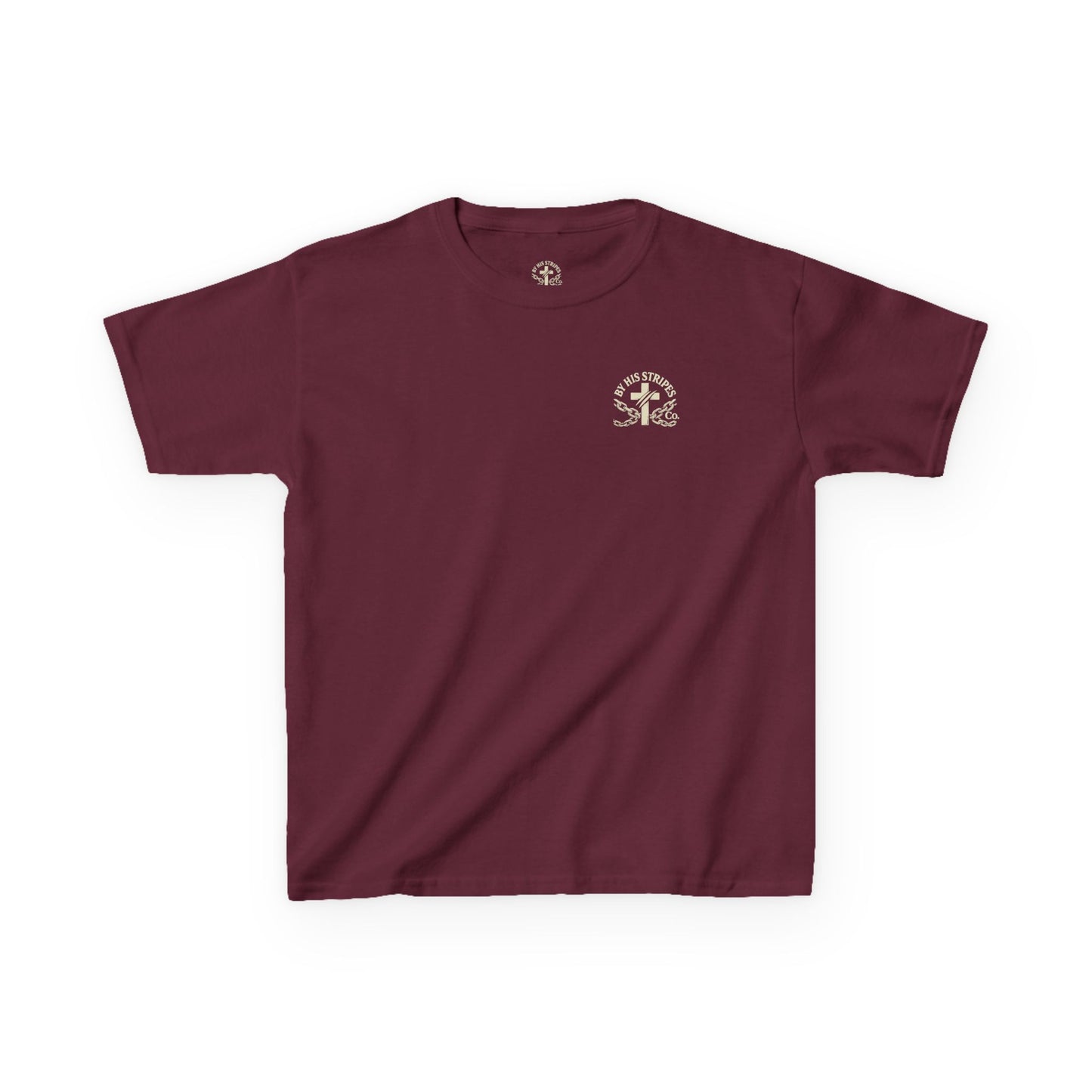 Youth Tee | By His stripes, we are healed.” — Isaiah 53:5