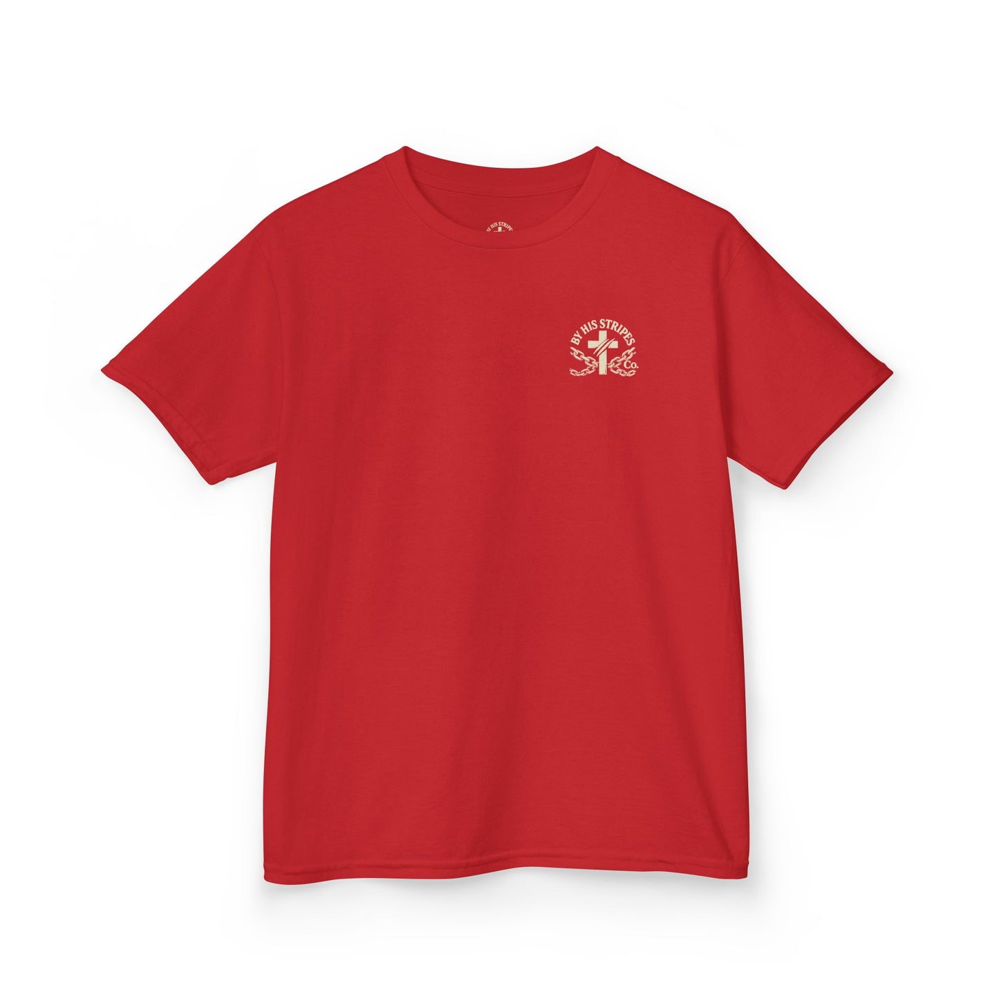 Youth Tee | By His stripes, we are healed.” — Isaiah 53:5
