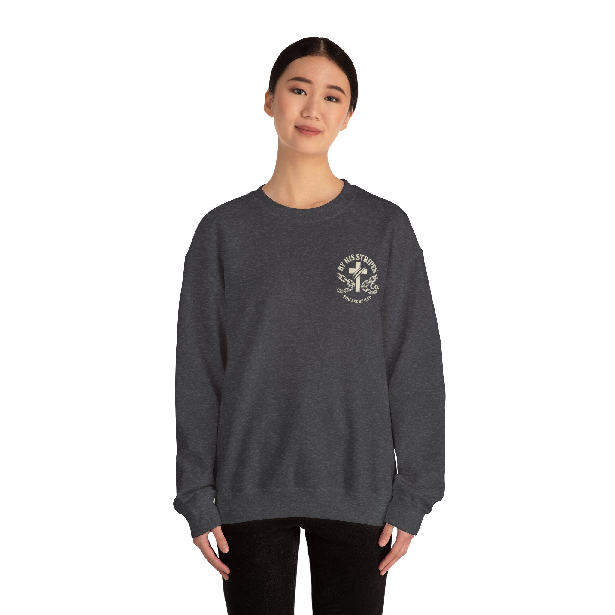 Walk in the Light Sweatshirt — Christian Faith Crewneck (1 John 2:7-10)