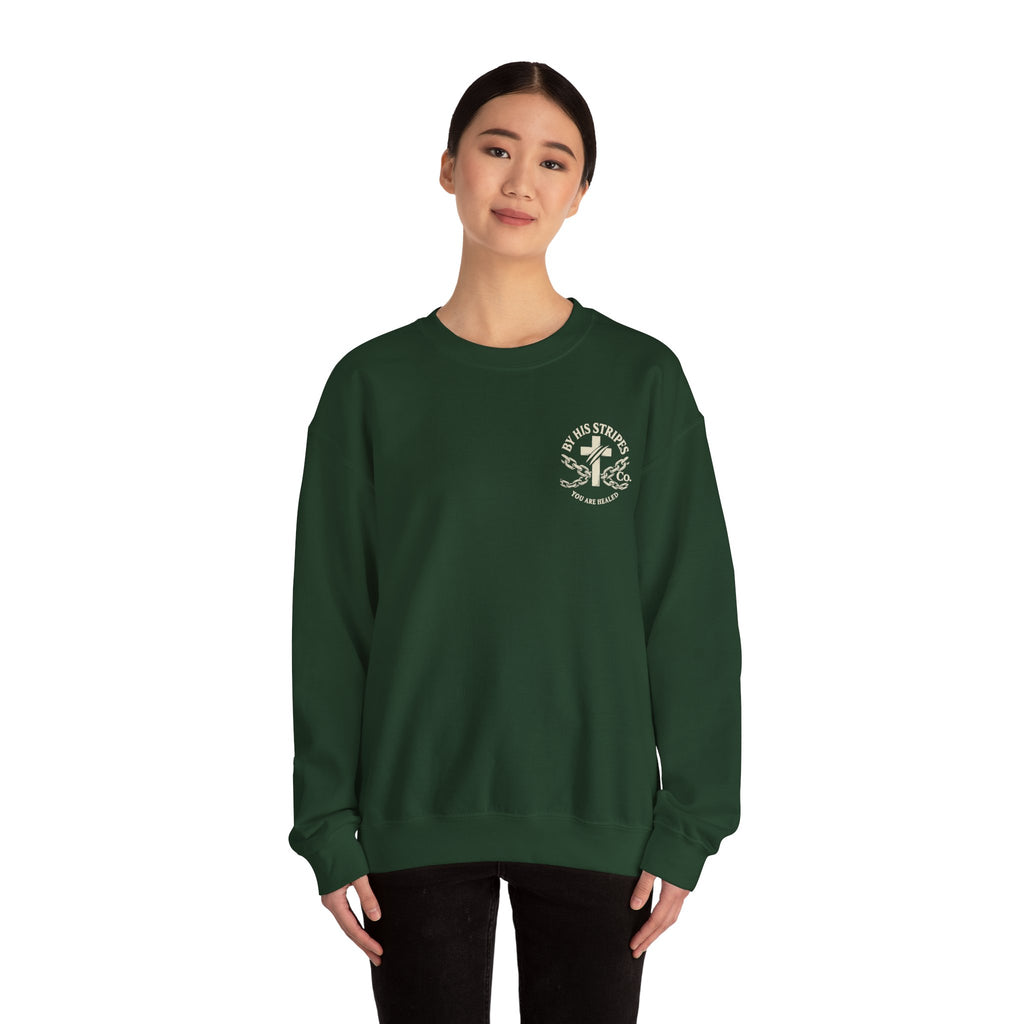 Walk in the Light Sweatshirt — Christian Faith Crewneck (1 John 2:7-10)