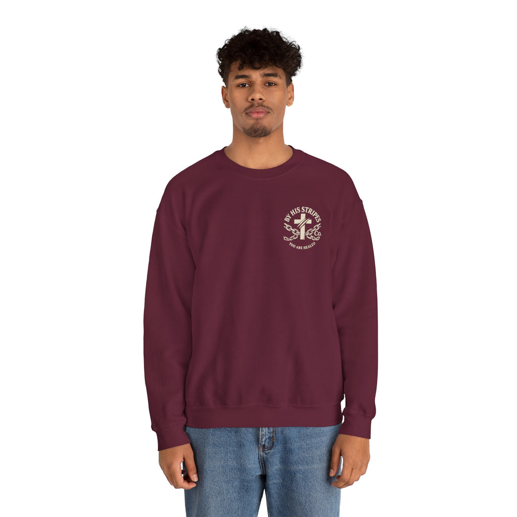 Obey God Not Men Sweatshirt — Christian Faith Crewneck with Acts 5:29 Scripture Design