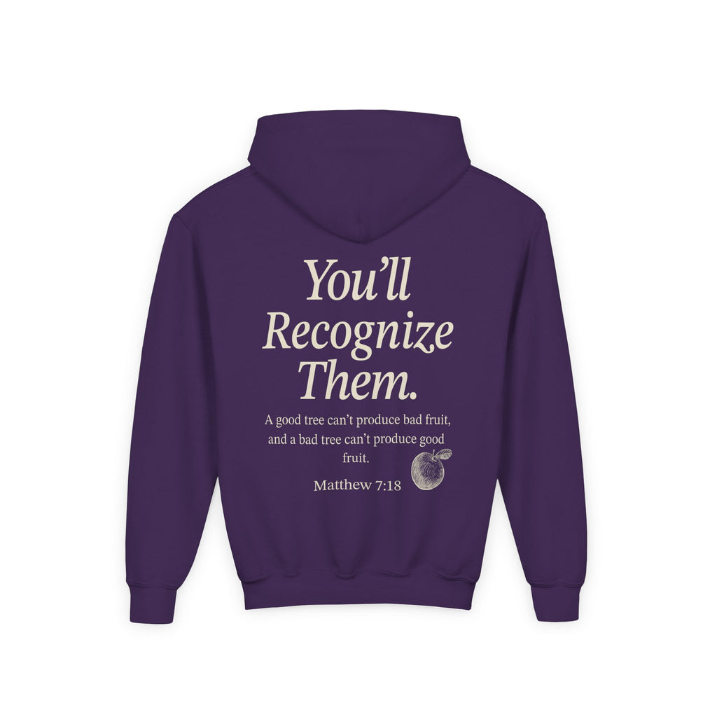 Youth Hoodie – "By Their Fruit" Matthew 7:16-20