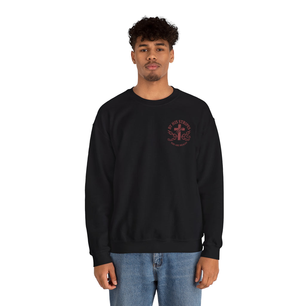 Obey God Not Men Sweatshirt — Christian Faith Crewneck with Acts 5:29 Scripture Design