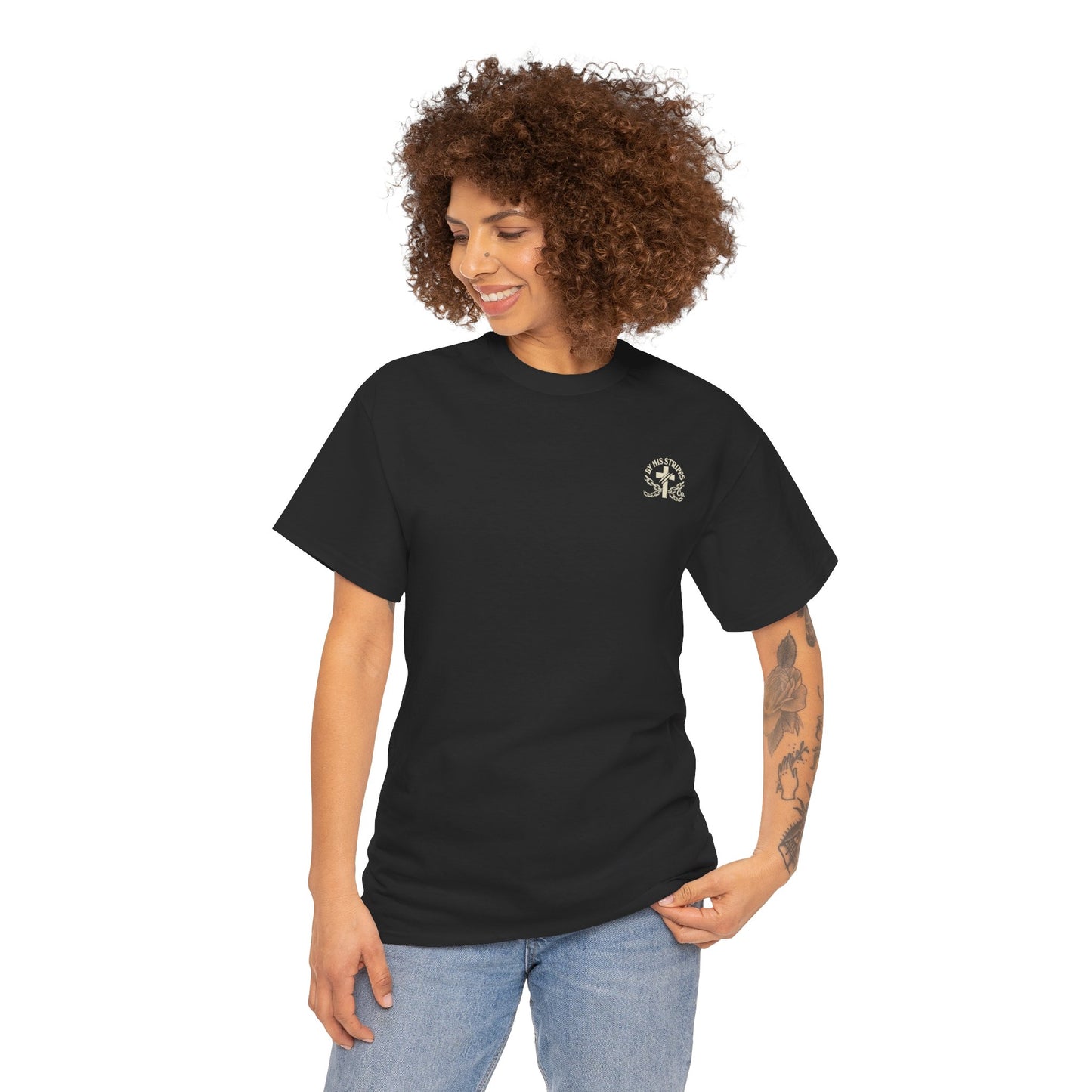 Adult Tee | By His Stripes – You Are Healed Tee (Isaiah 53:5)