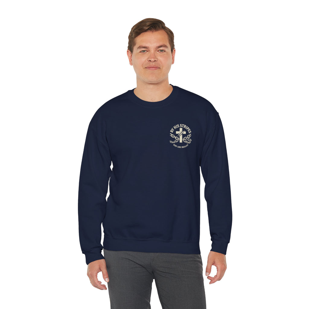 Obey God Not Men Sweatshirt — Christian Faith Crewneck with Acts 5:29 Scripture Design