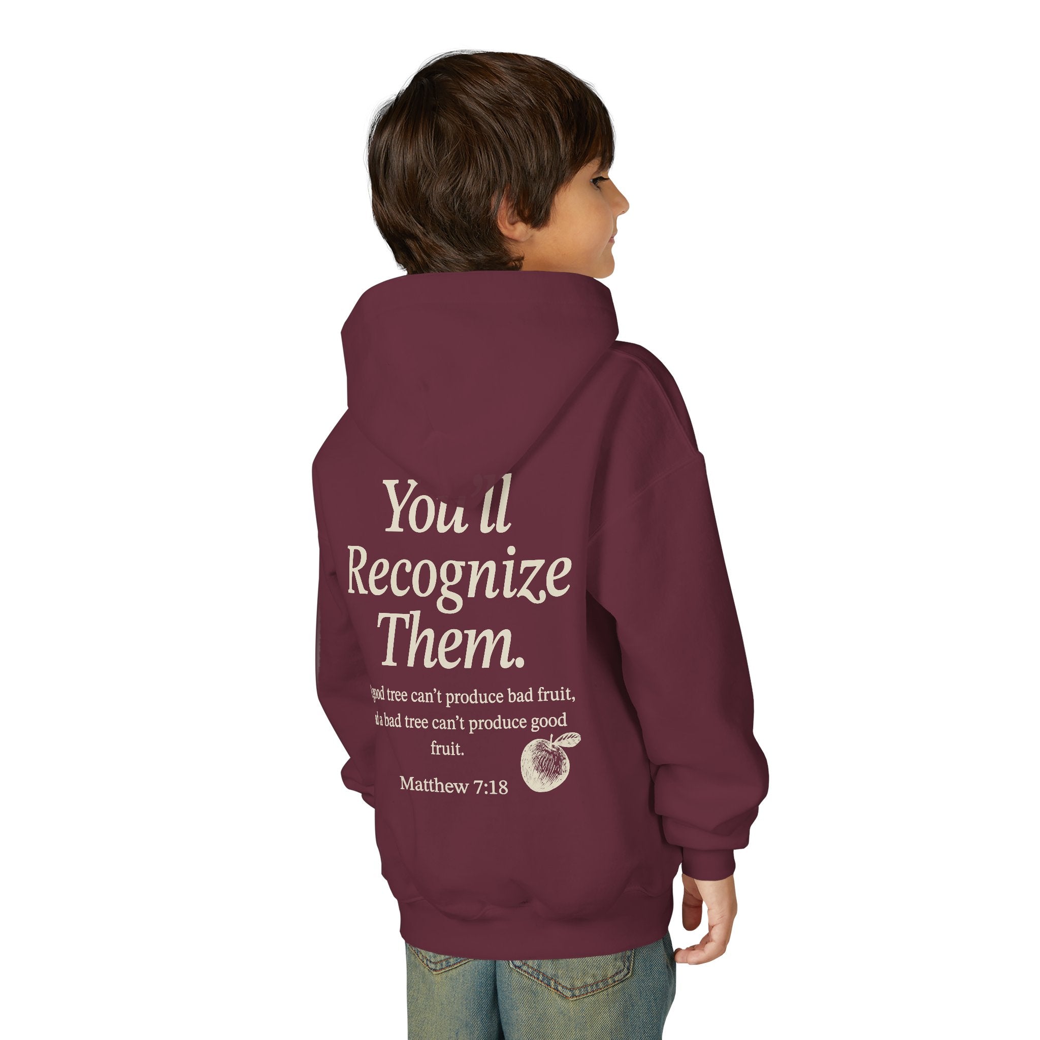 Youth Hoodie – "By Their Fruit" Matthew 7:16-20